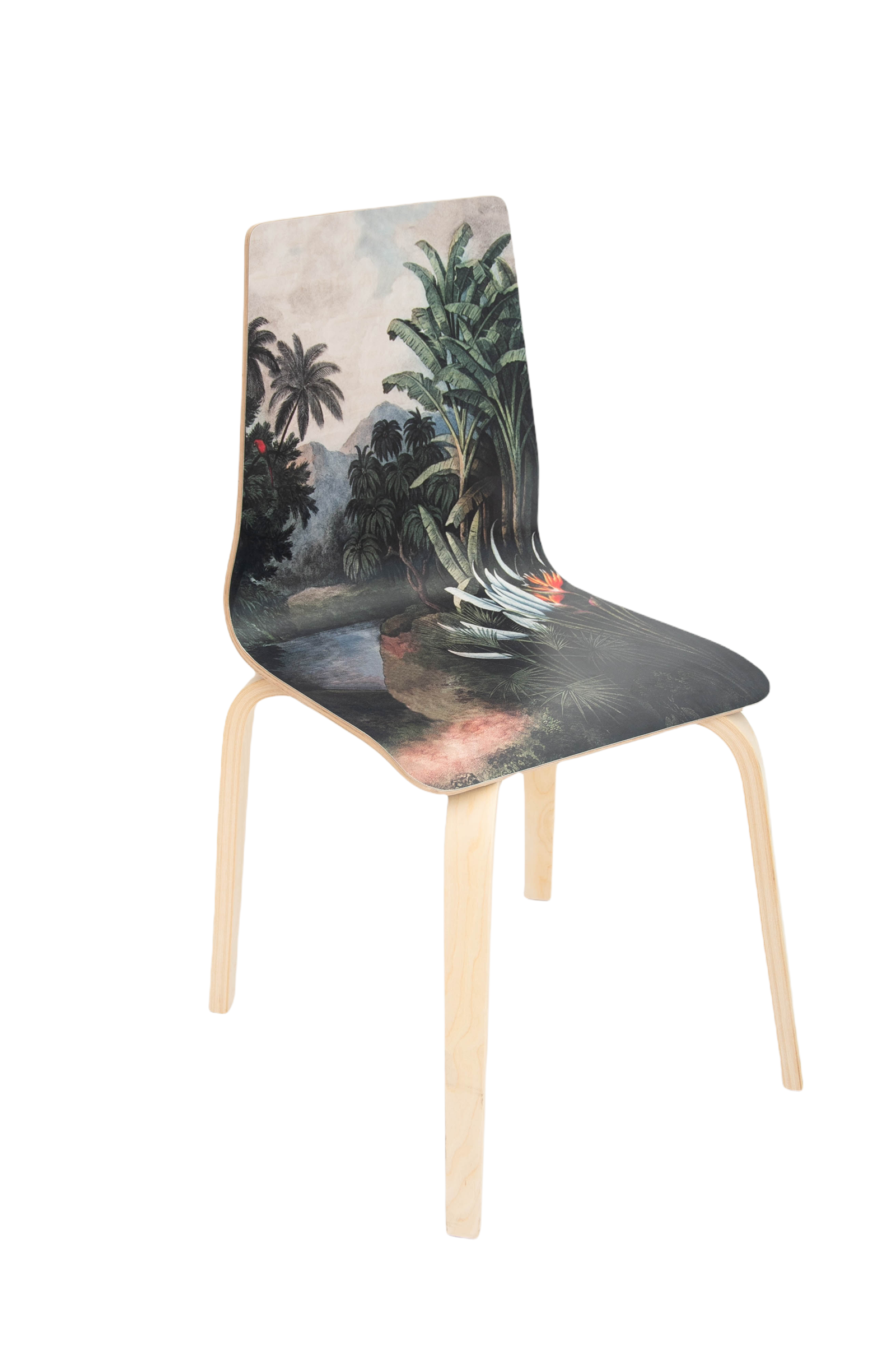 Curved Chair (Tropical Jungle)