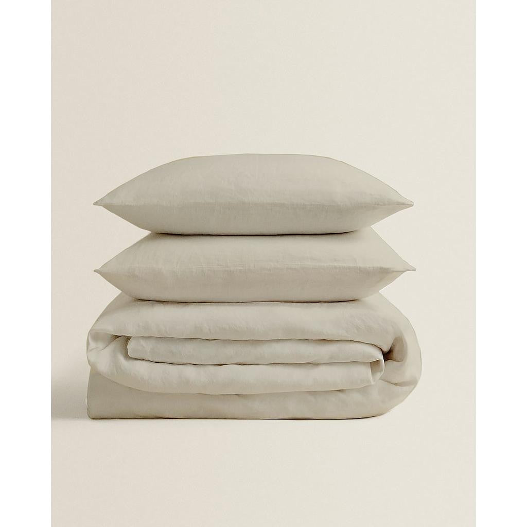 Housse de couette 240 x 220 + 2 quadrants (Beige)