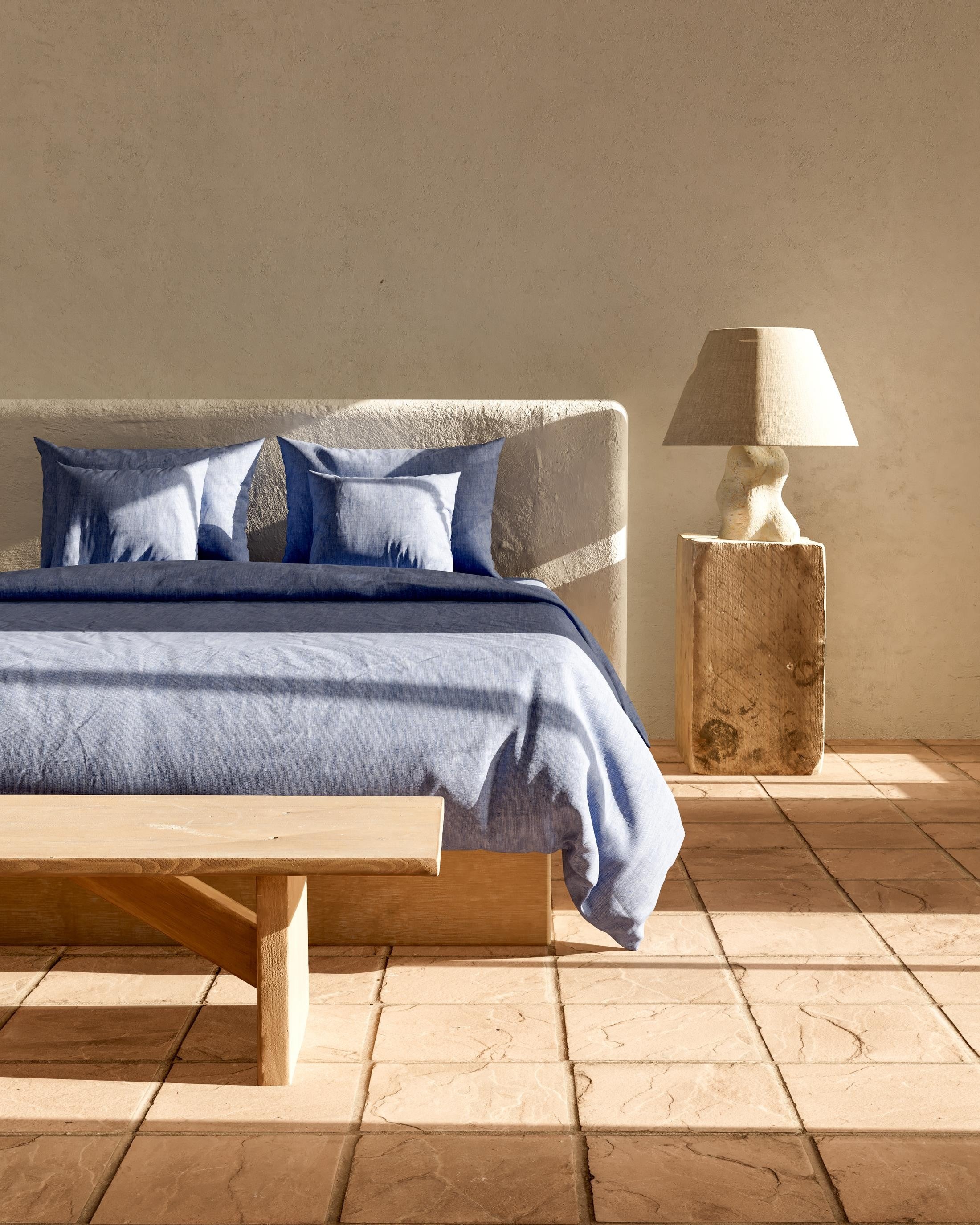 Housse de couette 240 x 220 + 2 quadrants (Bleu)