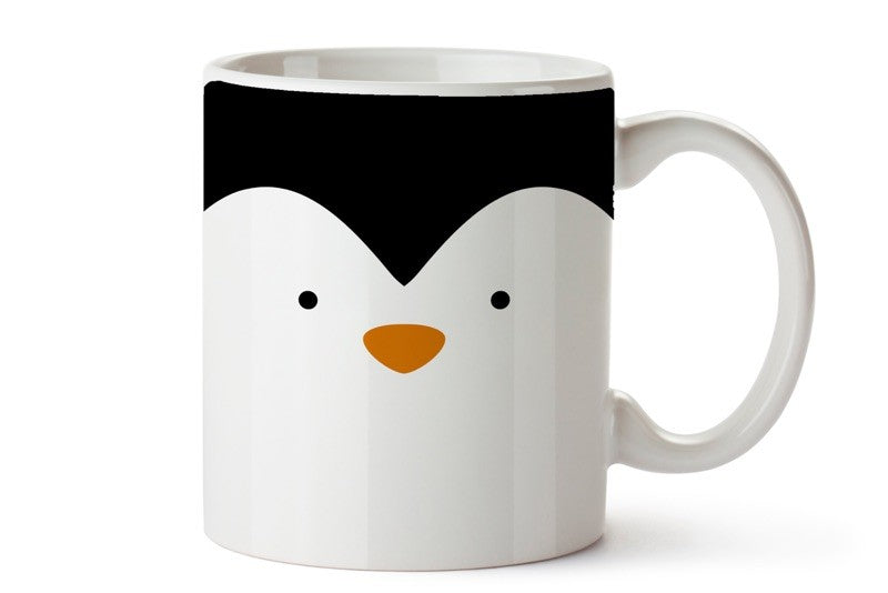 Taza decorada (Penguin)