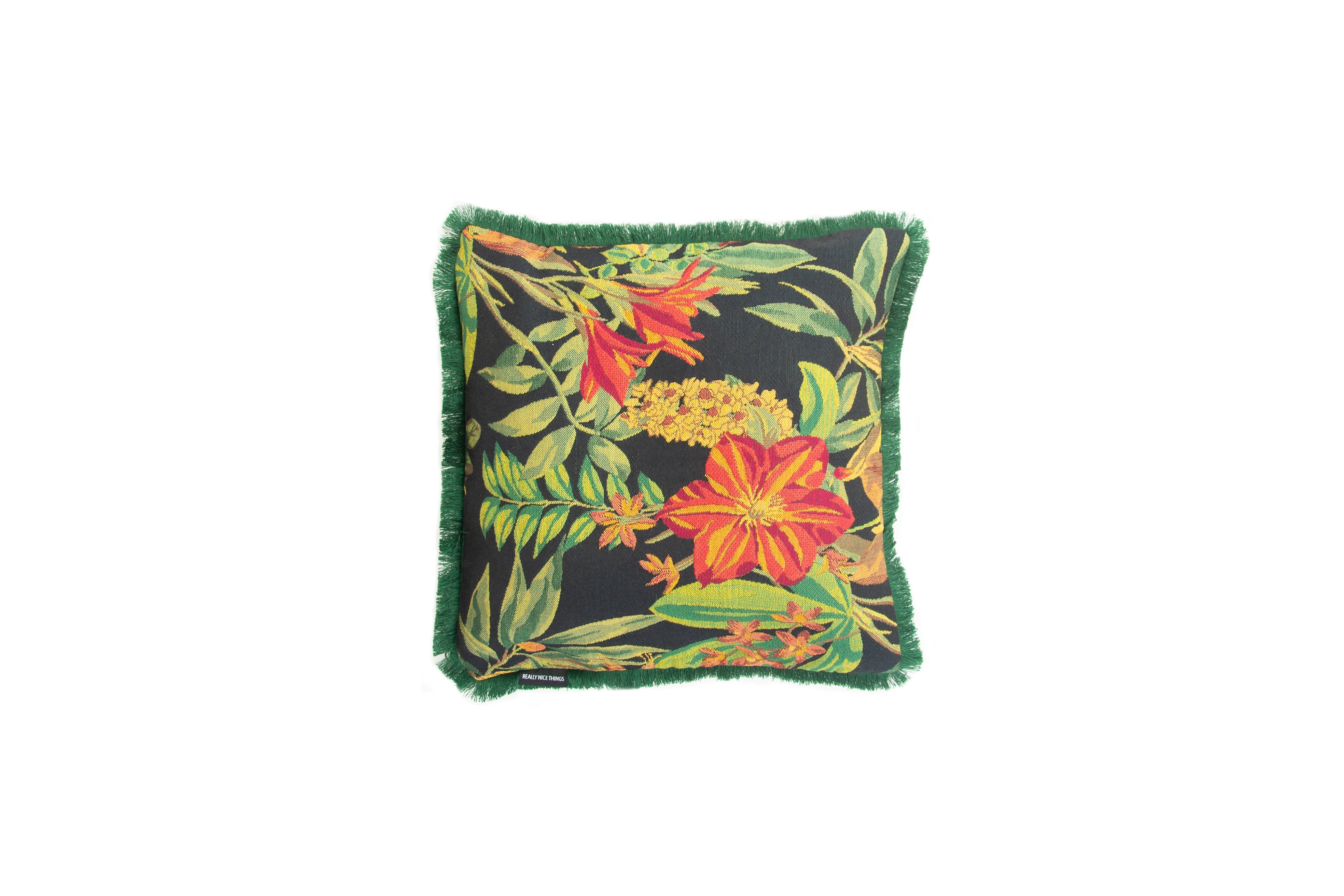 Jacquard Cushion 45x45 (Green)