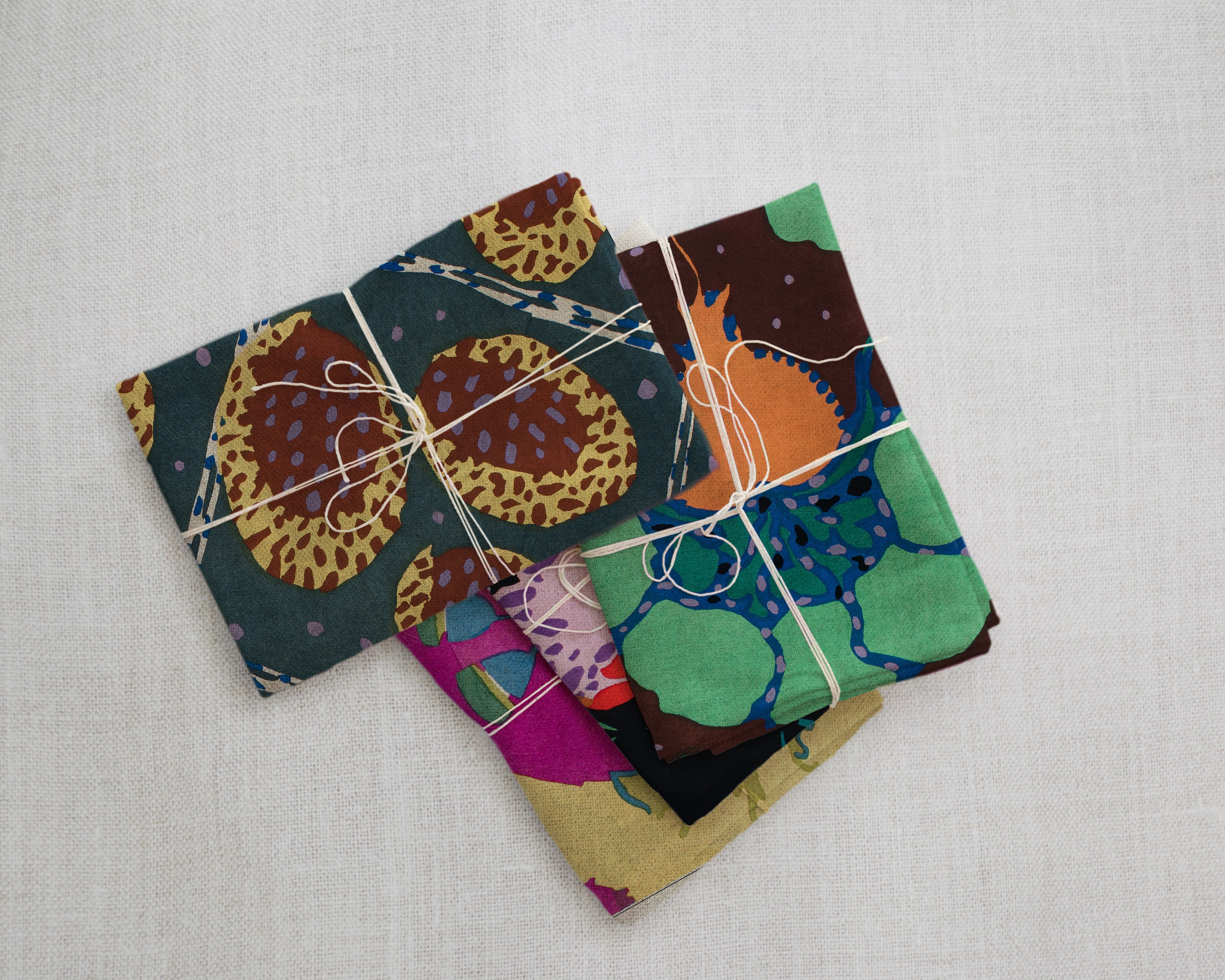 Linen Napkin Set (Flowers)