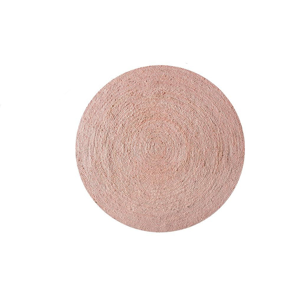 Colored Round Rug 90 (Rose)