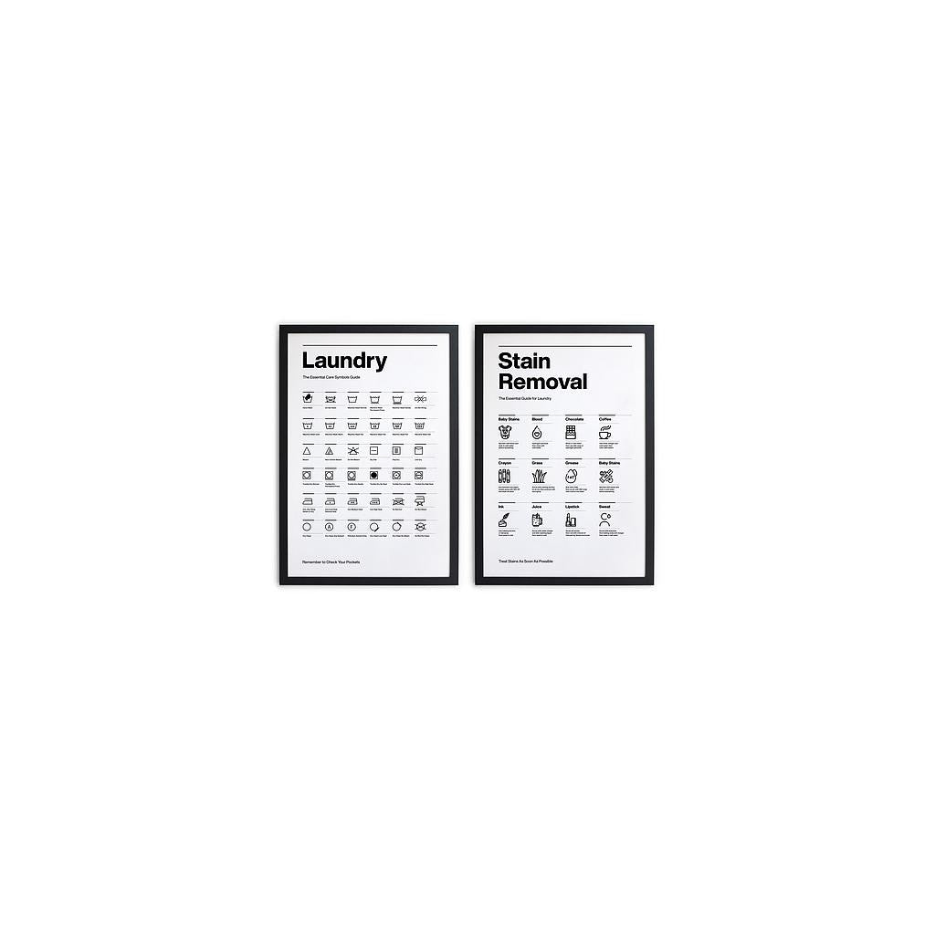 Set 2 Molduras 40x30 Negro