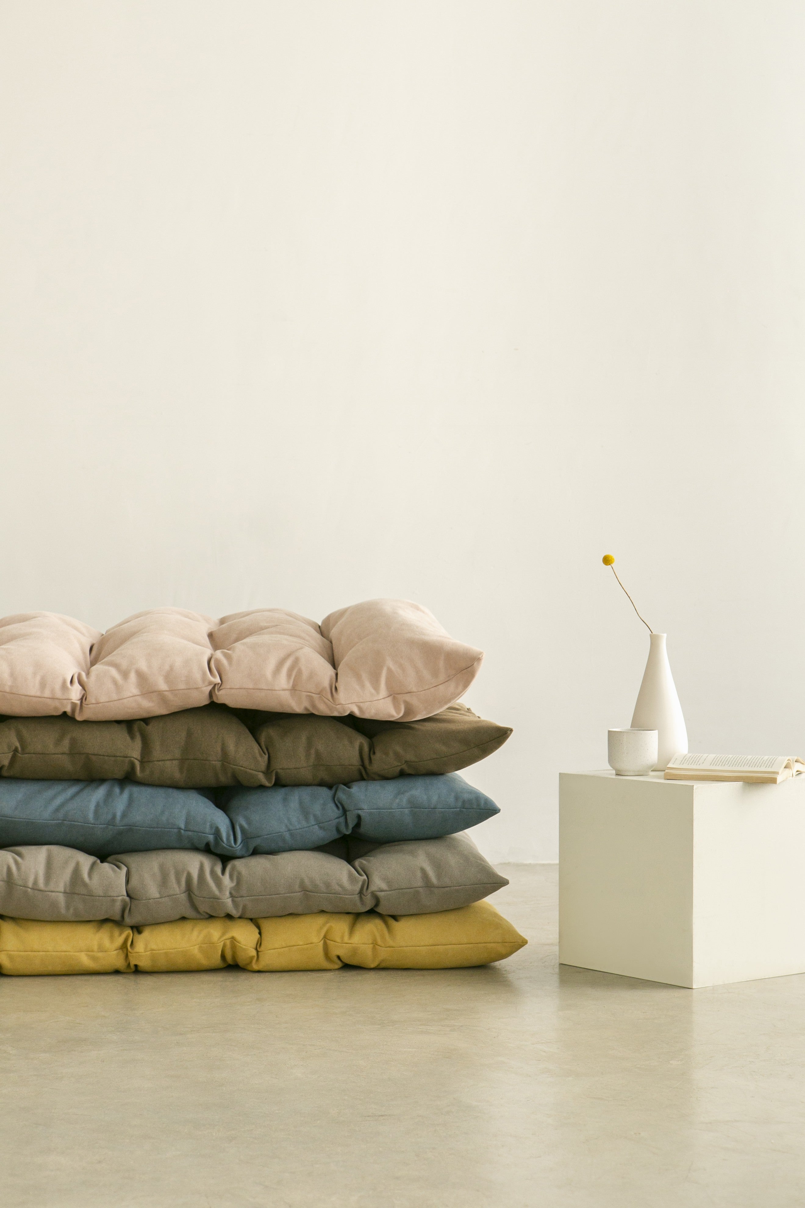 Colchón Futon de suelo azul