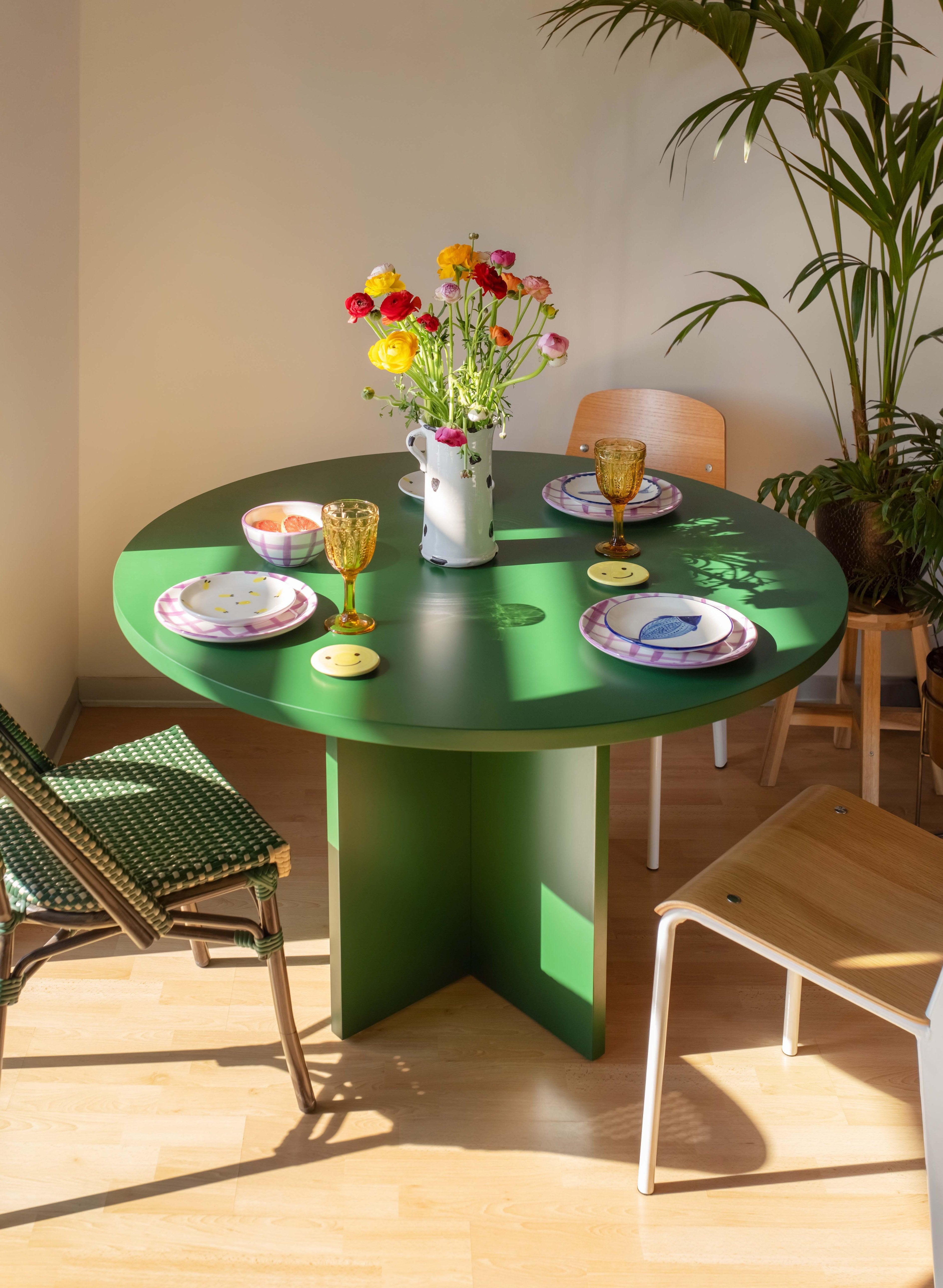 Mesa redonda comedor Matilda Cedar 120