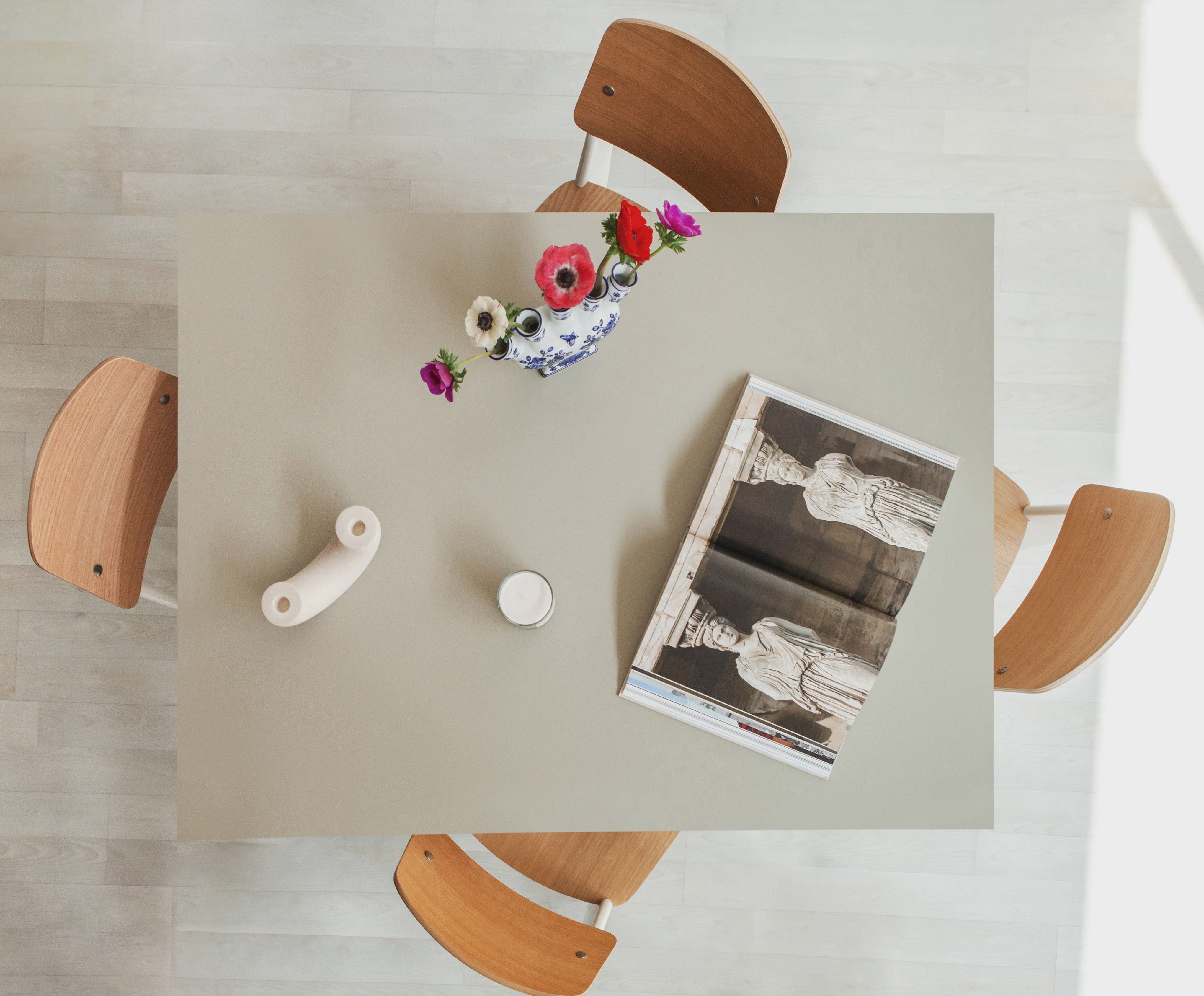 Mesa de comedor rectangular Matilda Taupe 120x90