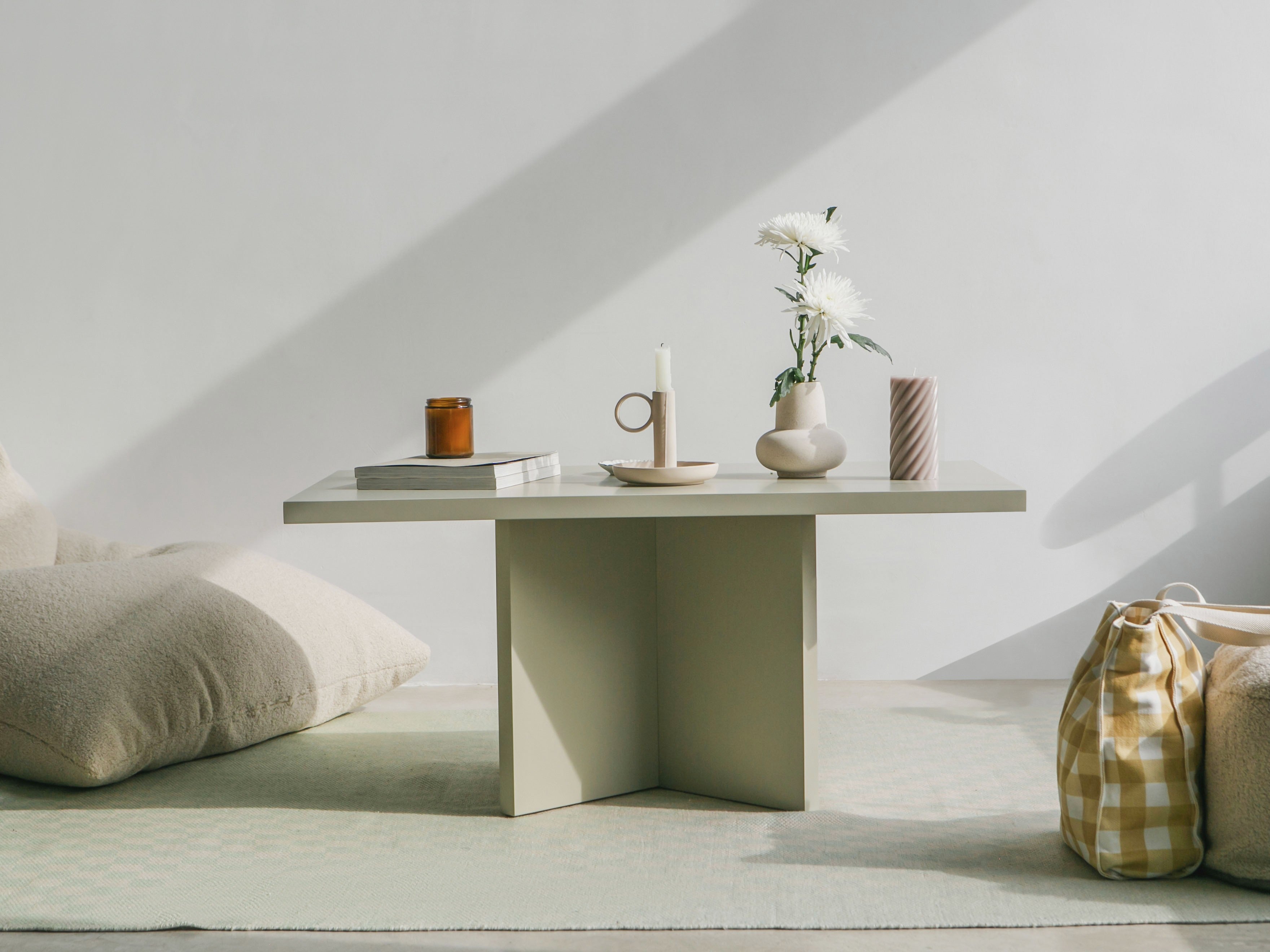 Mesa baja rectangular Charla Taupe 100x60