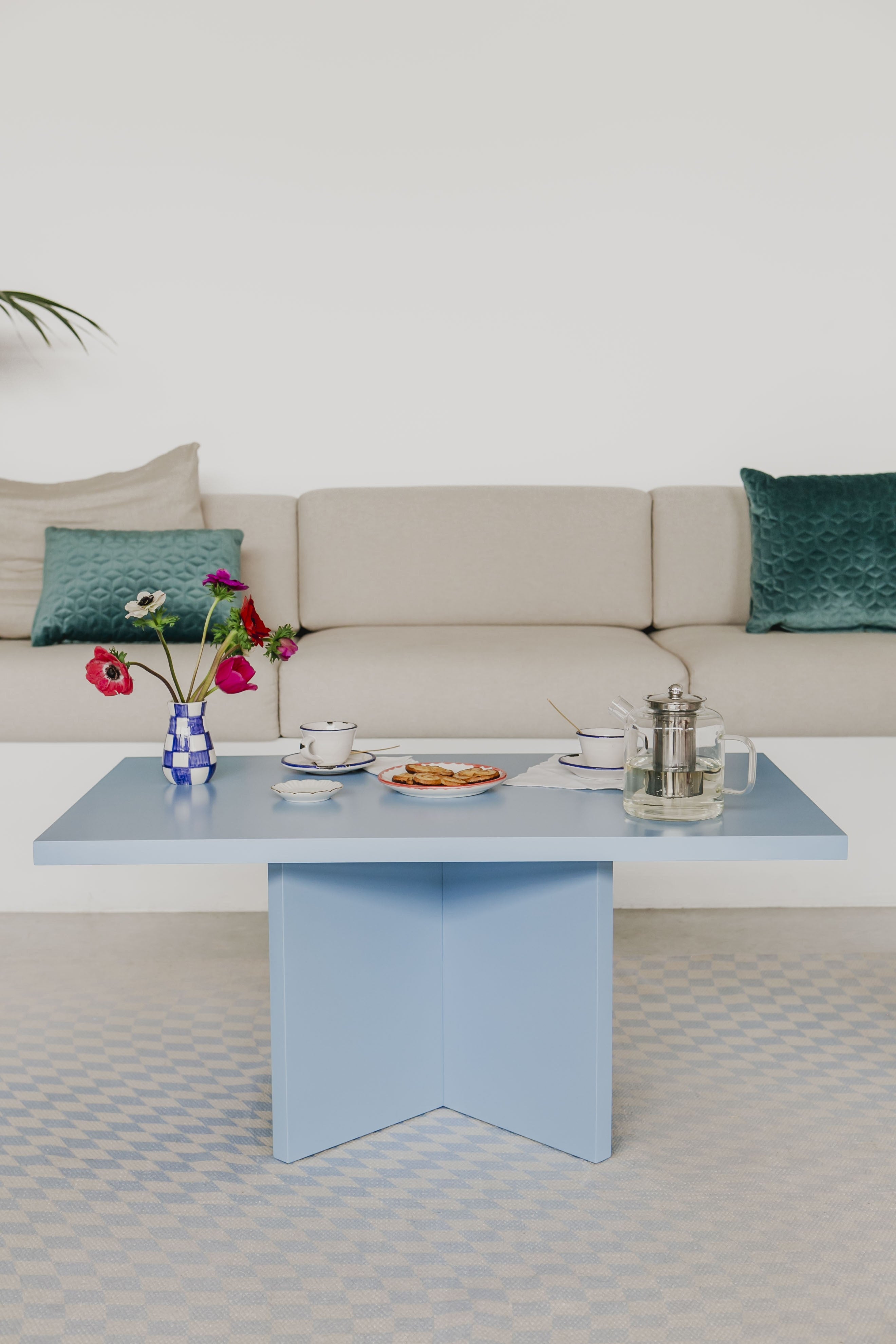 Mesa baja rectangular Charla Cornish 100x60
