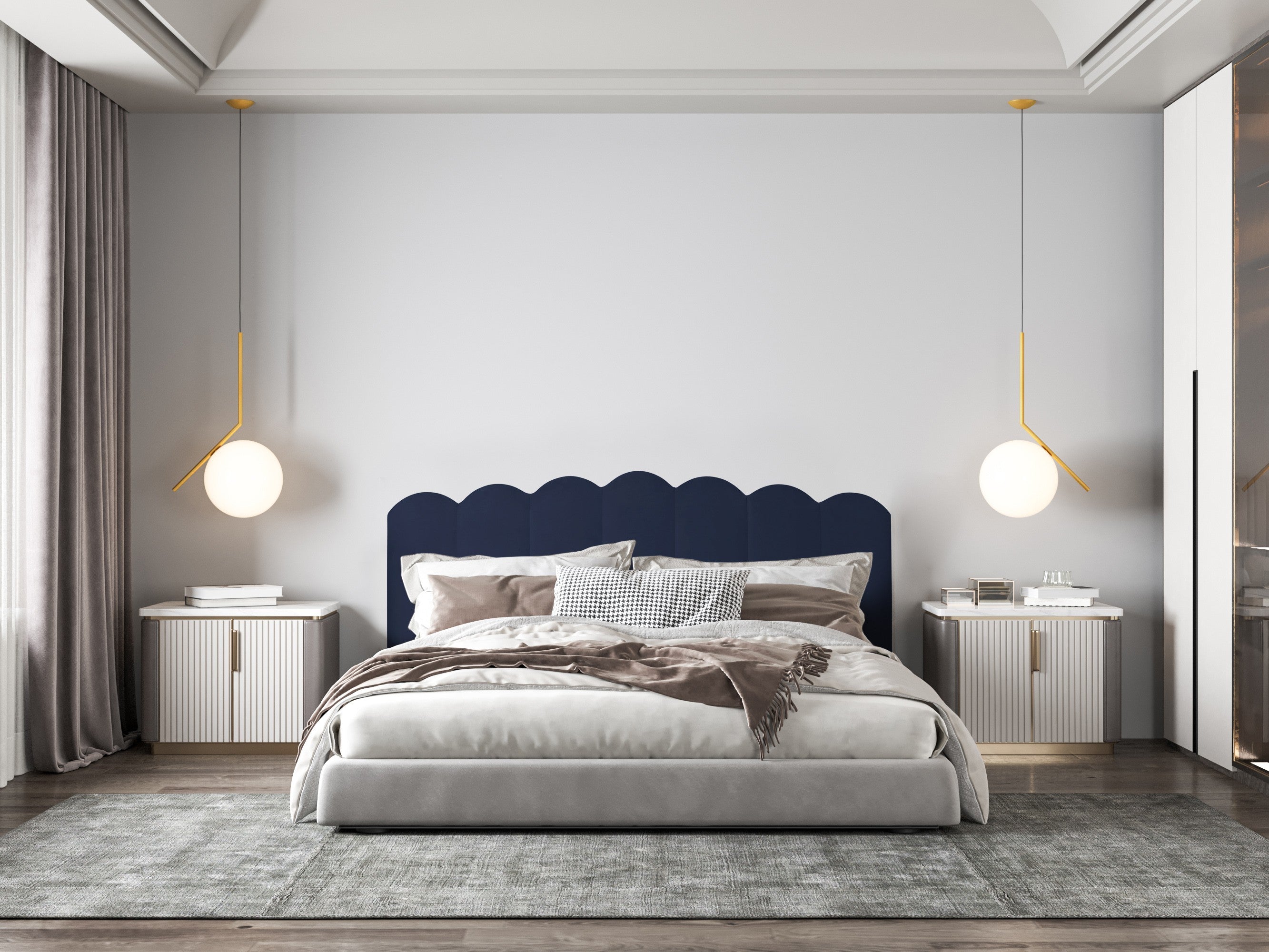 Cabecero Shell 135 Blue