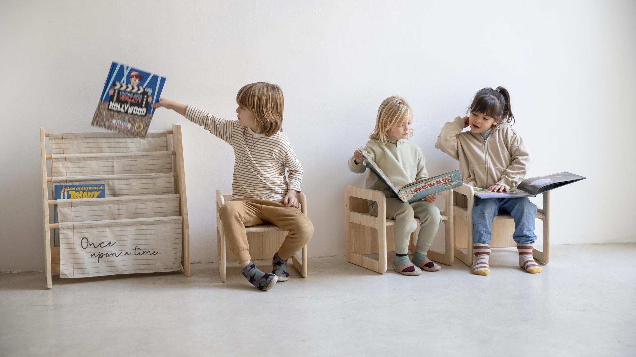 Libreria textil estilo Montessori