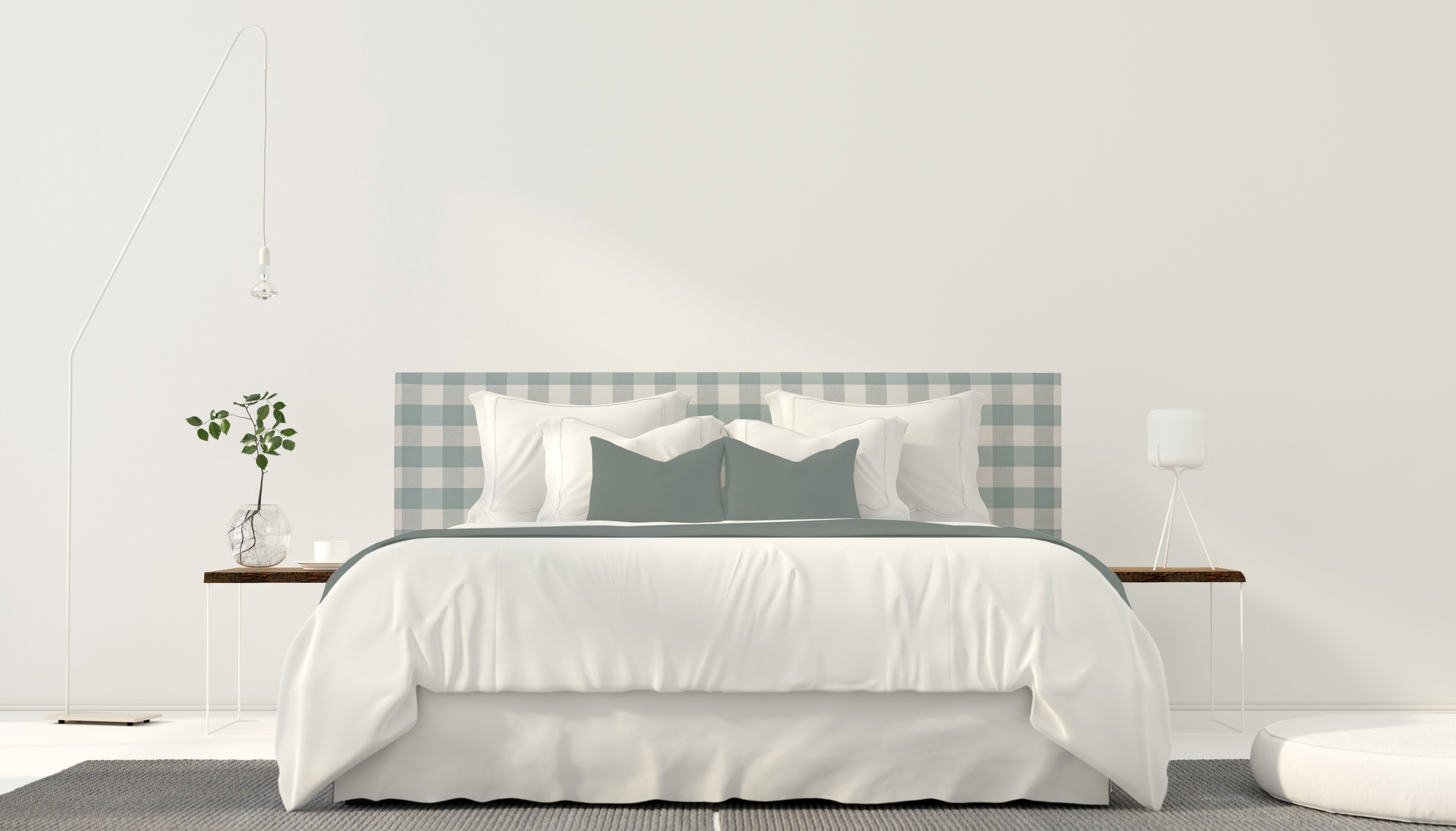 Cabecero Billie 135  Vichy Turquesa