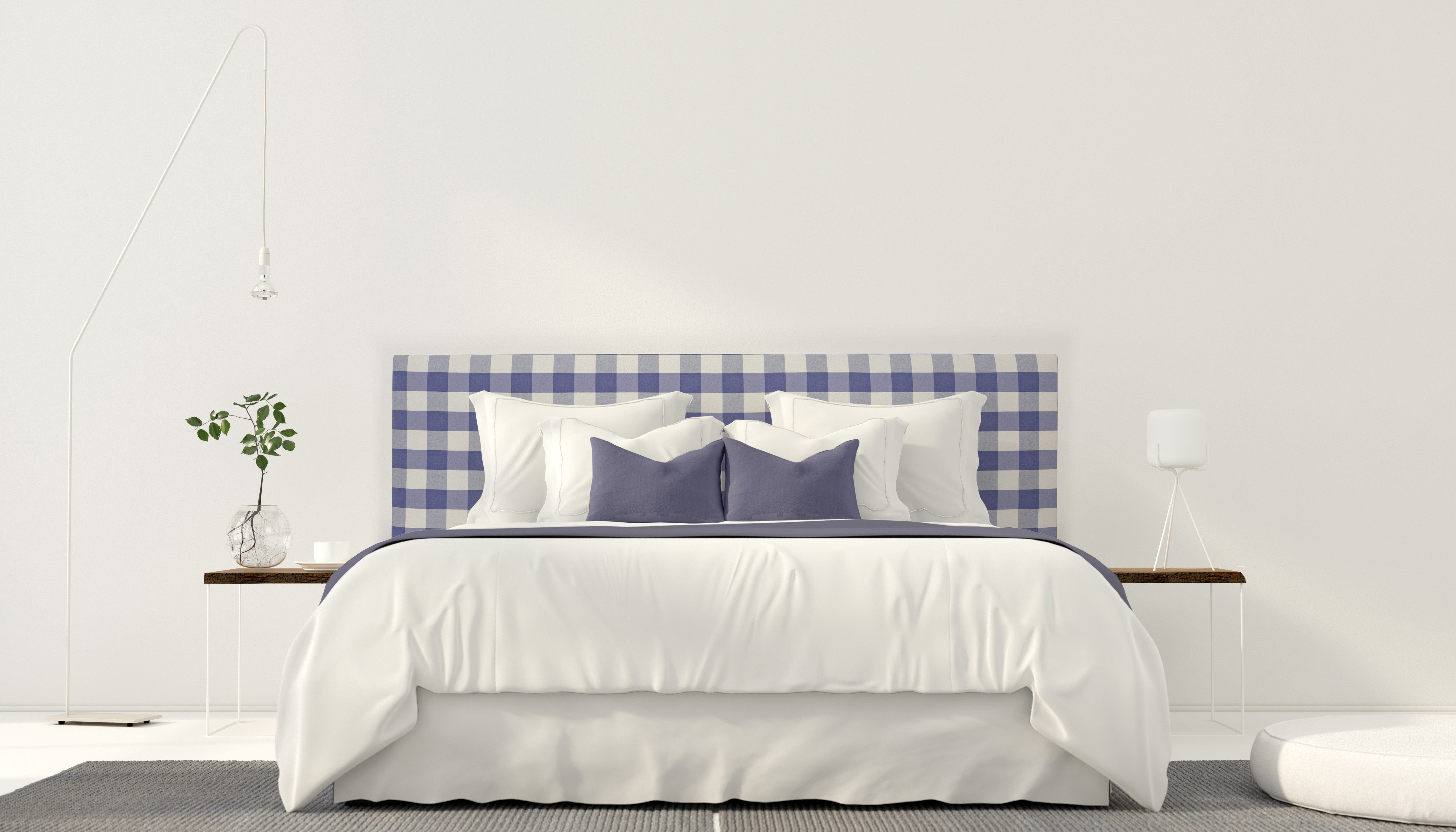 Tête de lit Billy 135 Vichy Bleu