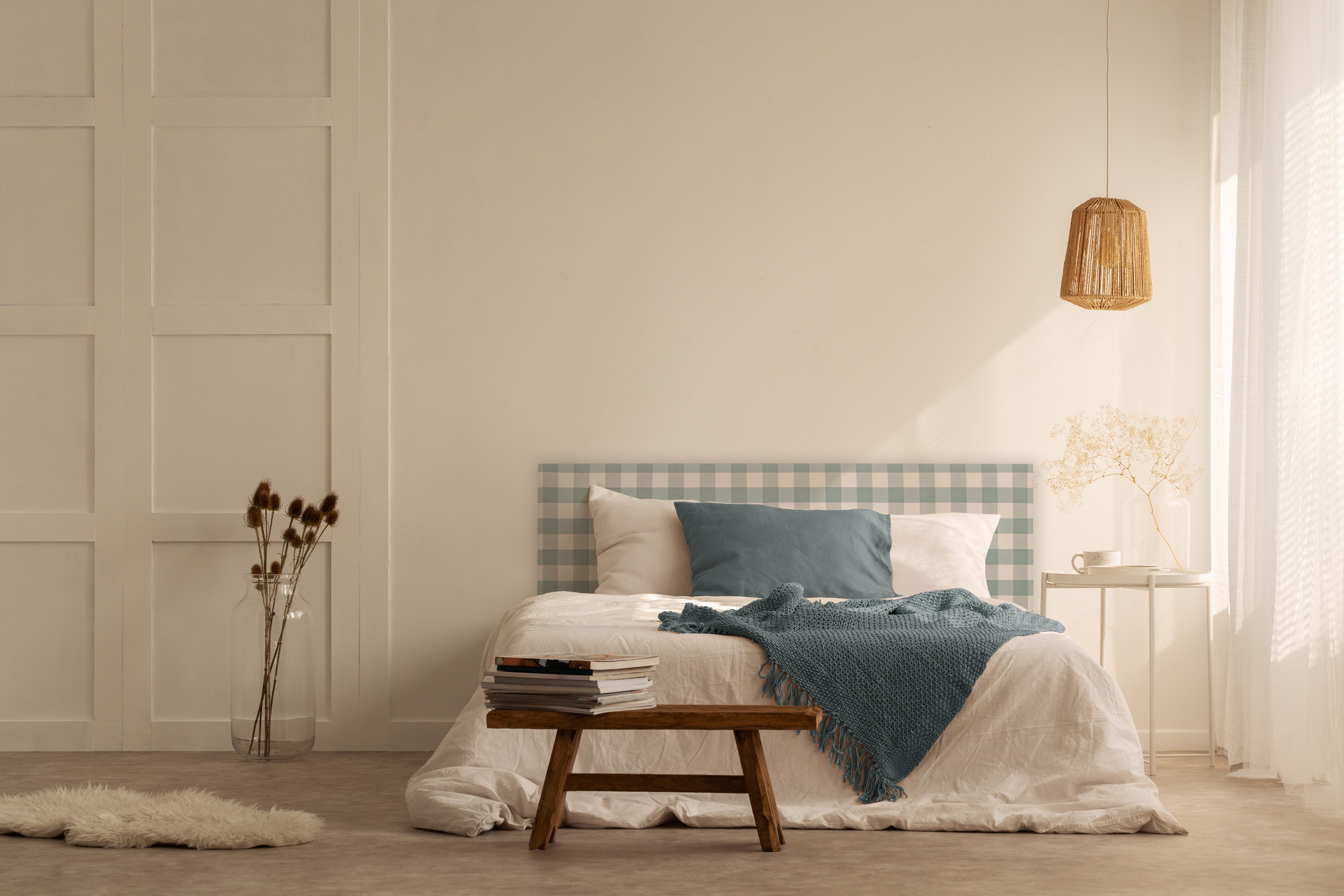 Cabecero Billie 150 Vichy Turquesa