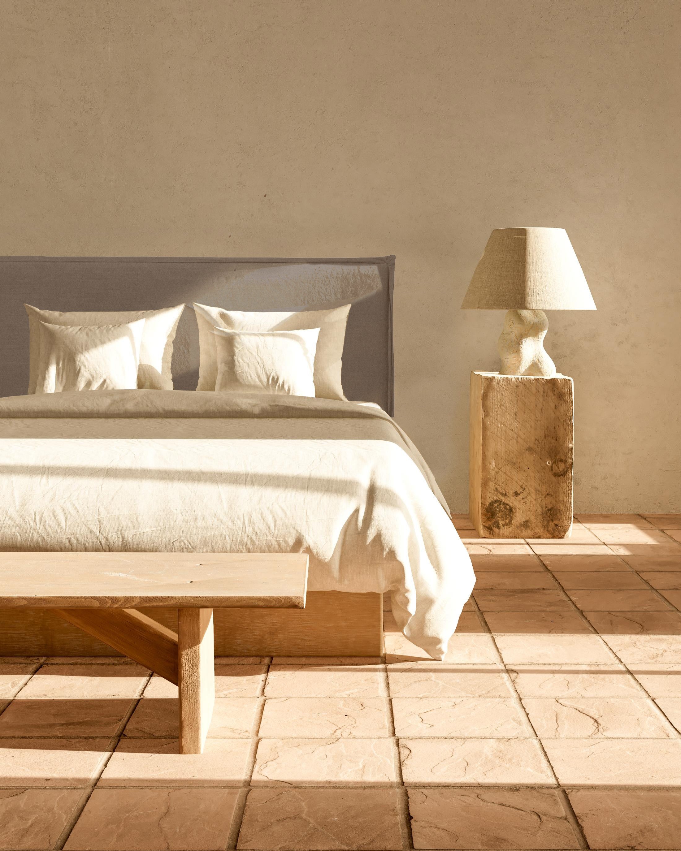 Headgear upholstered Linen 135 Edmond Brown