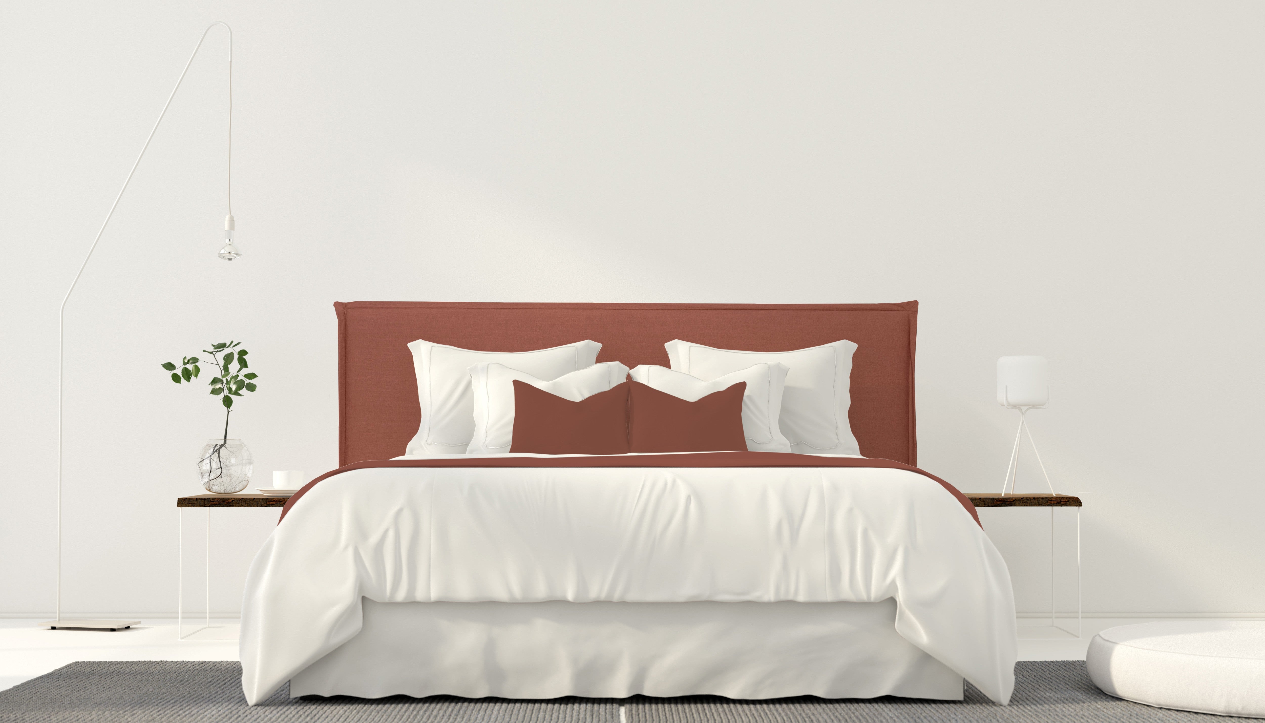 Headboard upholstered linen 135 Edmond Teja
