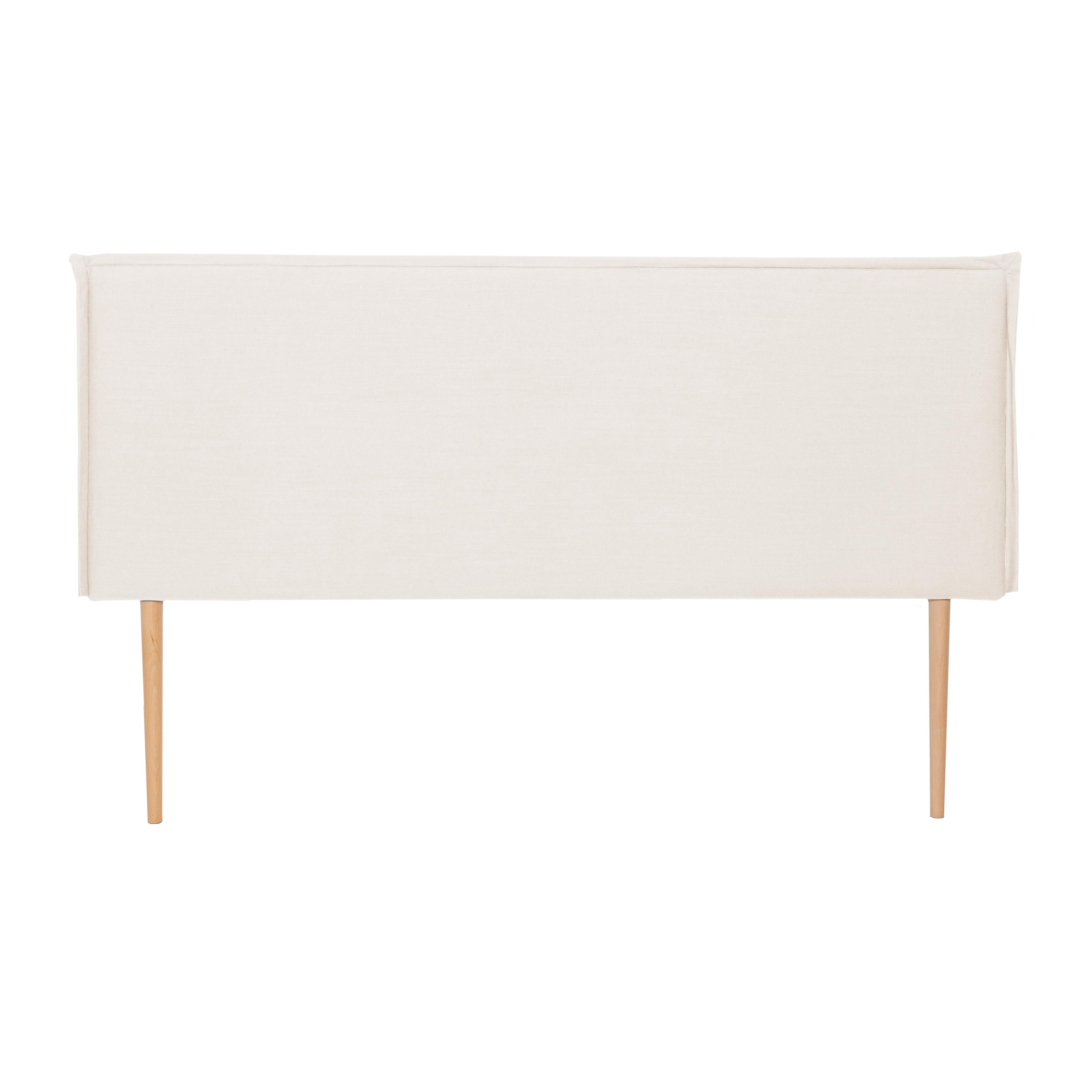 Cabecero tapizado lino 150 Edmond natural