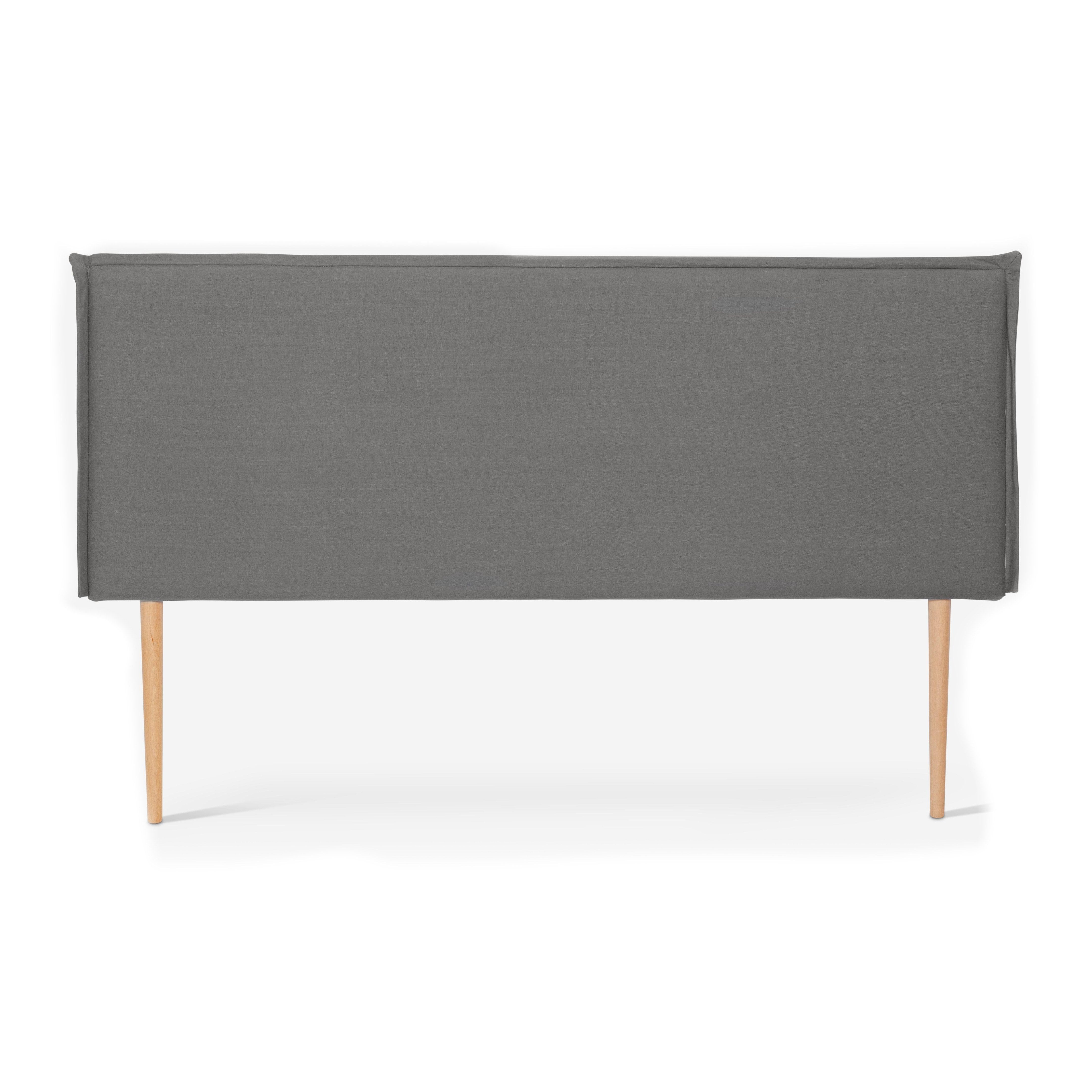 Cabecero tapizado lino 150 Edmond Gris