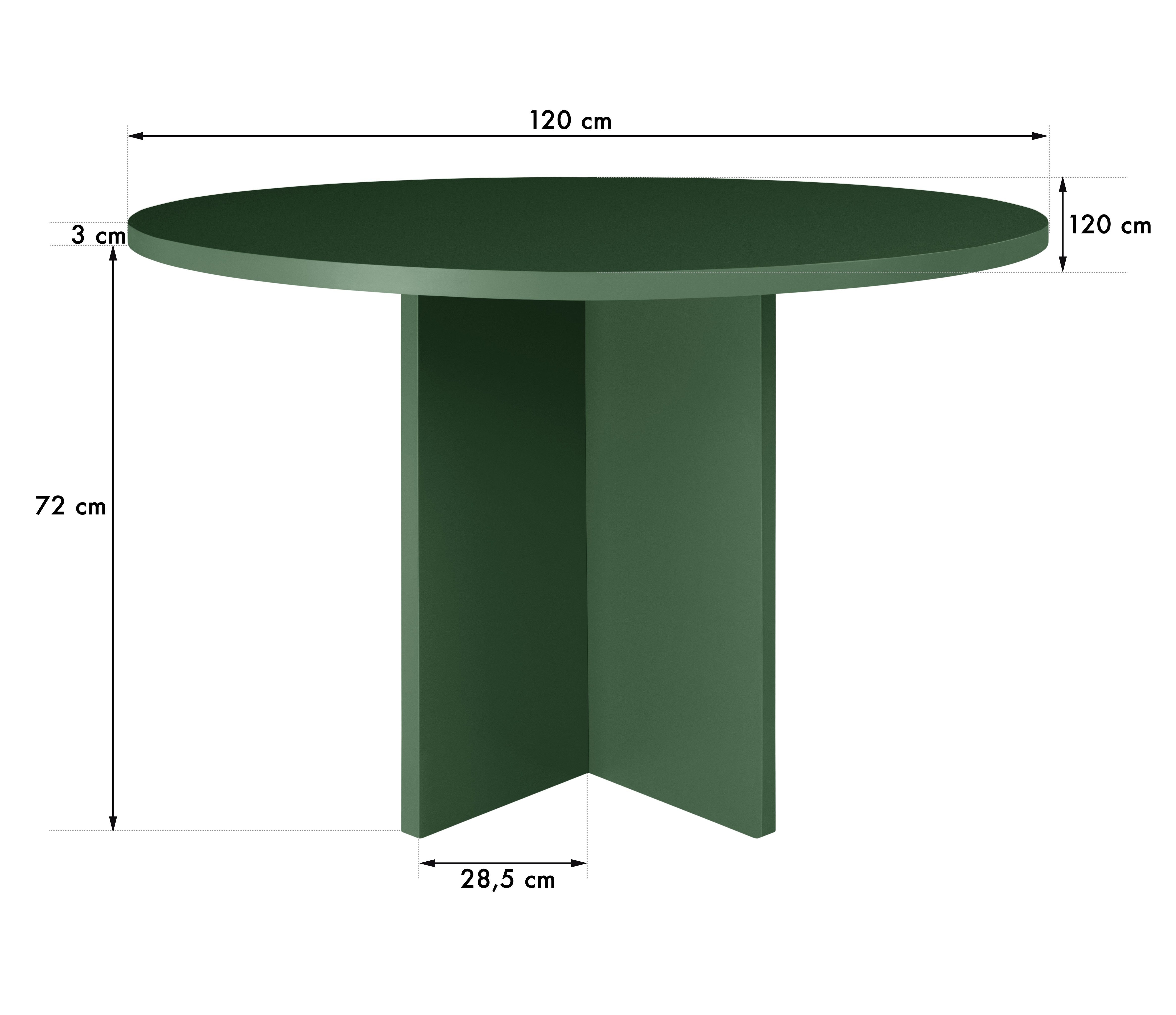 Mesa redonda comedor Matilda Cedar 120