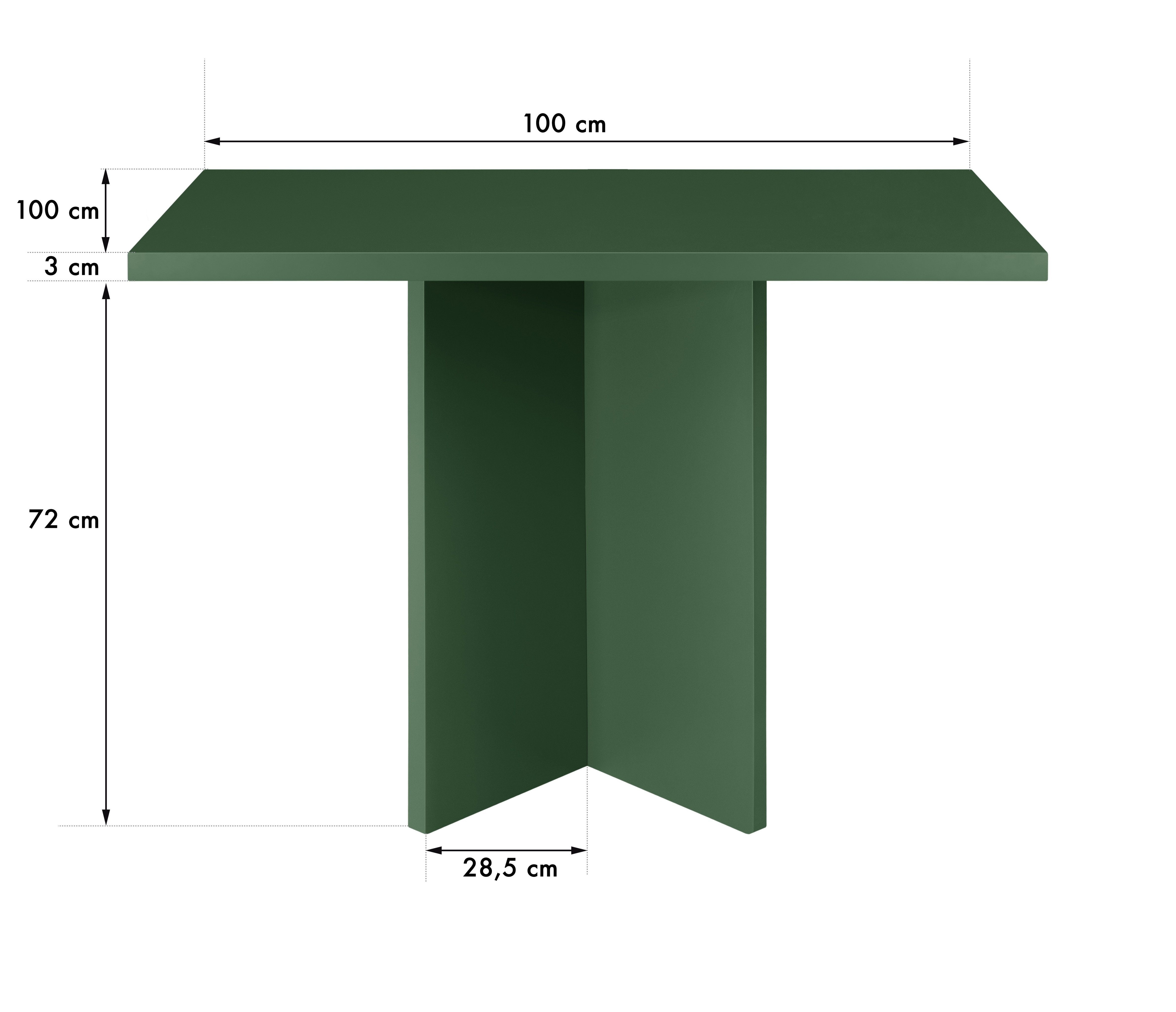 Mesa de comedor cuadrada Matilda Cedar 100x100