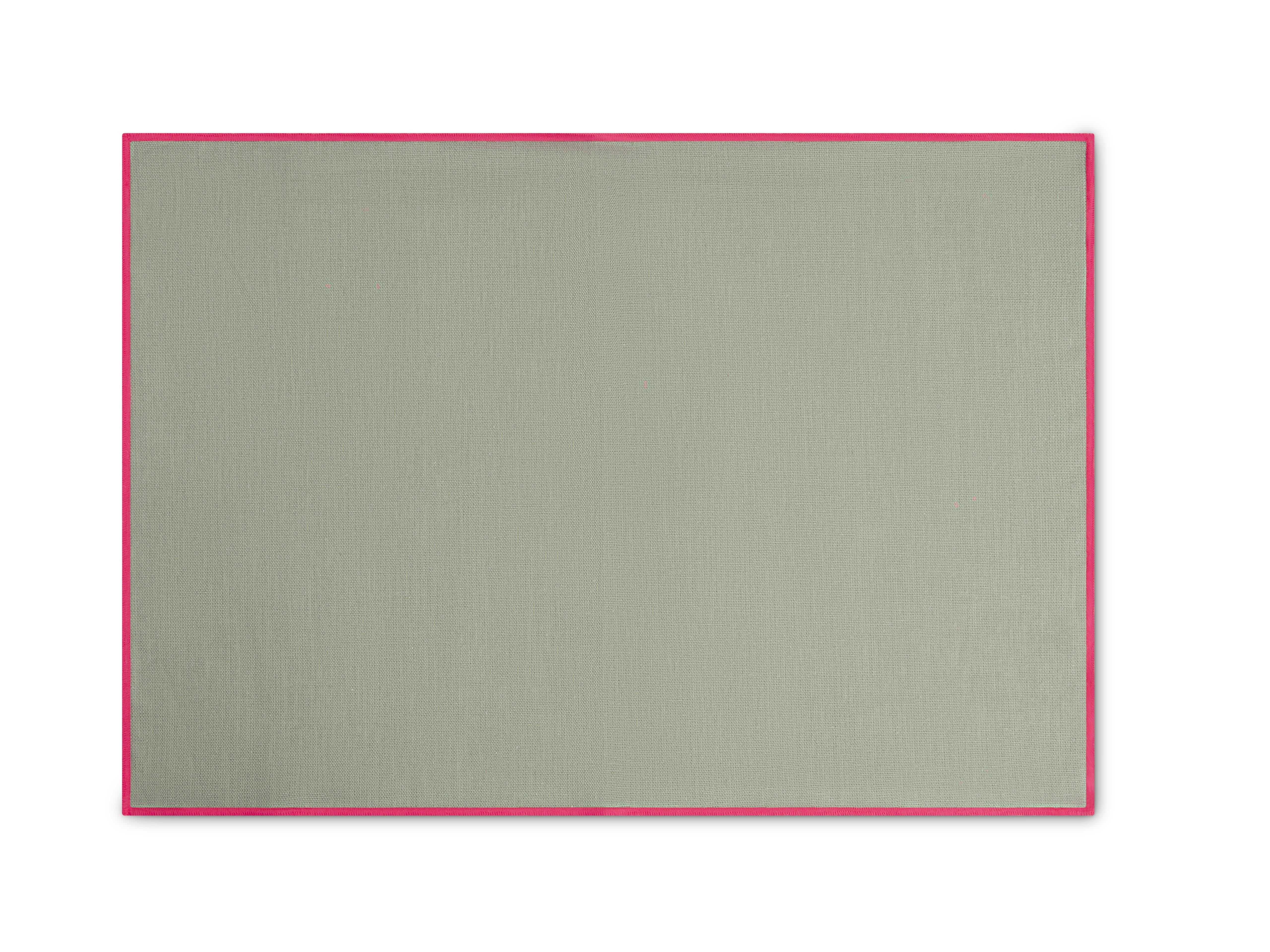 Set 2 individuales Contrast Edge Acqua