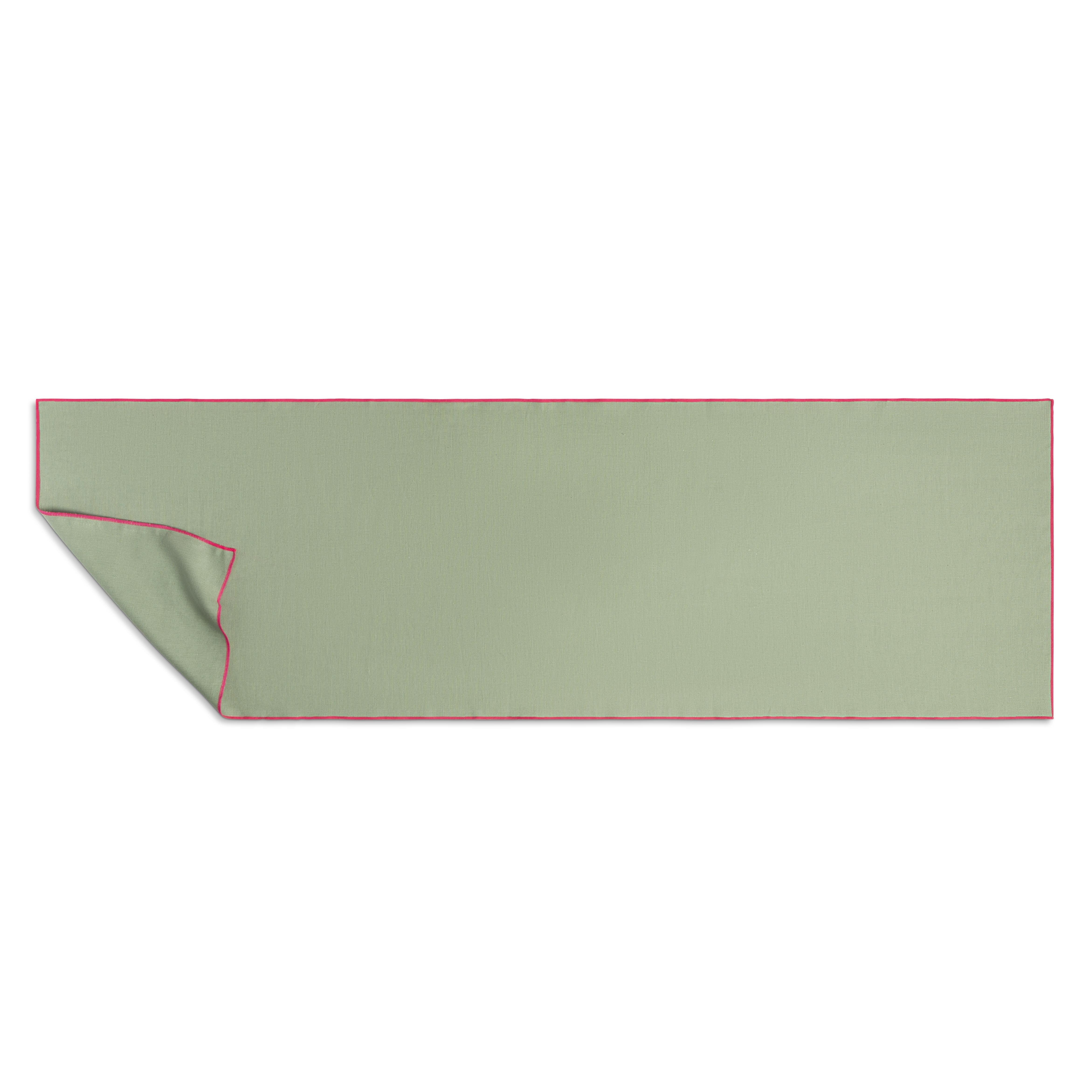 Set 2 caminos de mesa Contrast Edge Acqua
