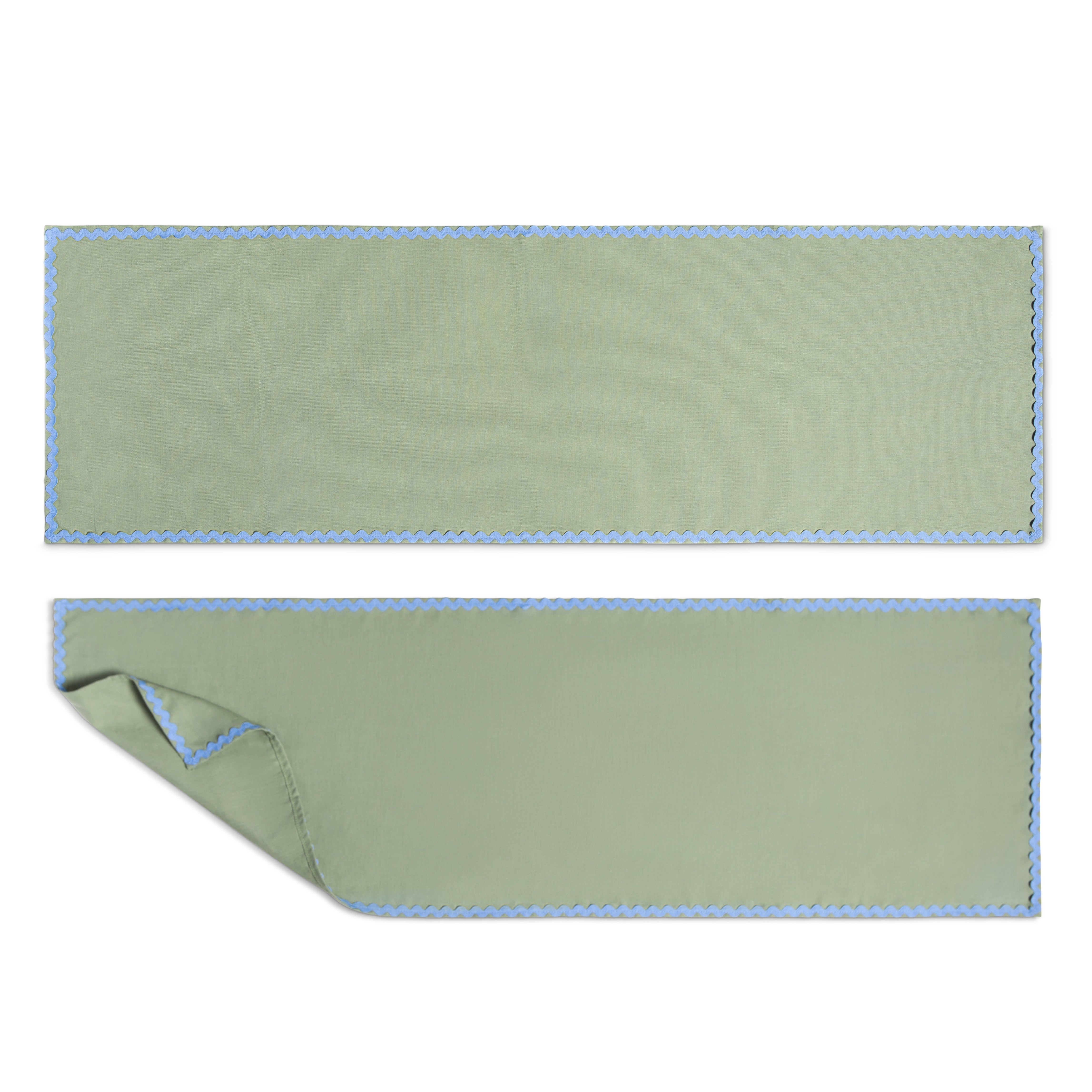 Set 2 Wavy Aquamarine Table Runners