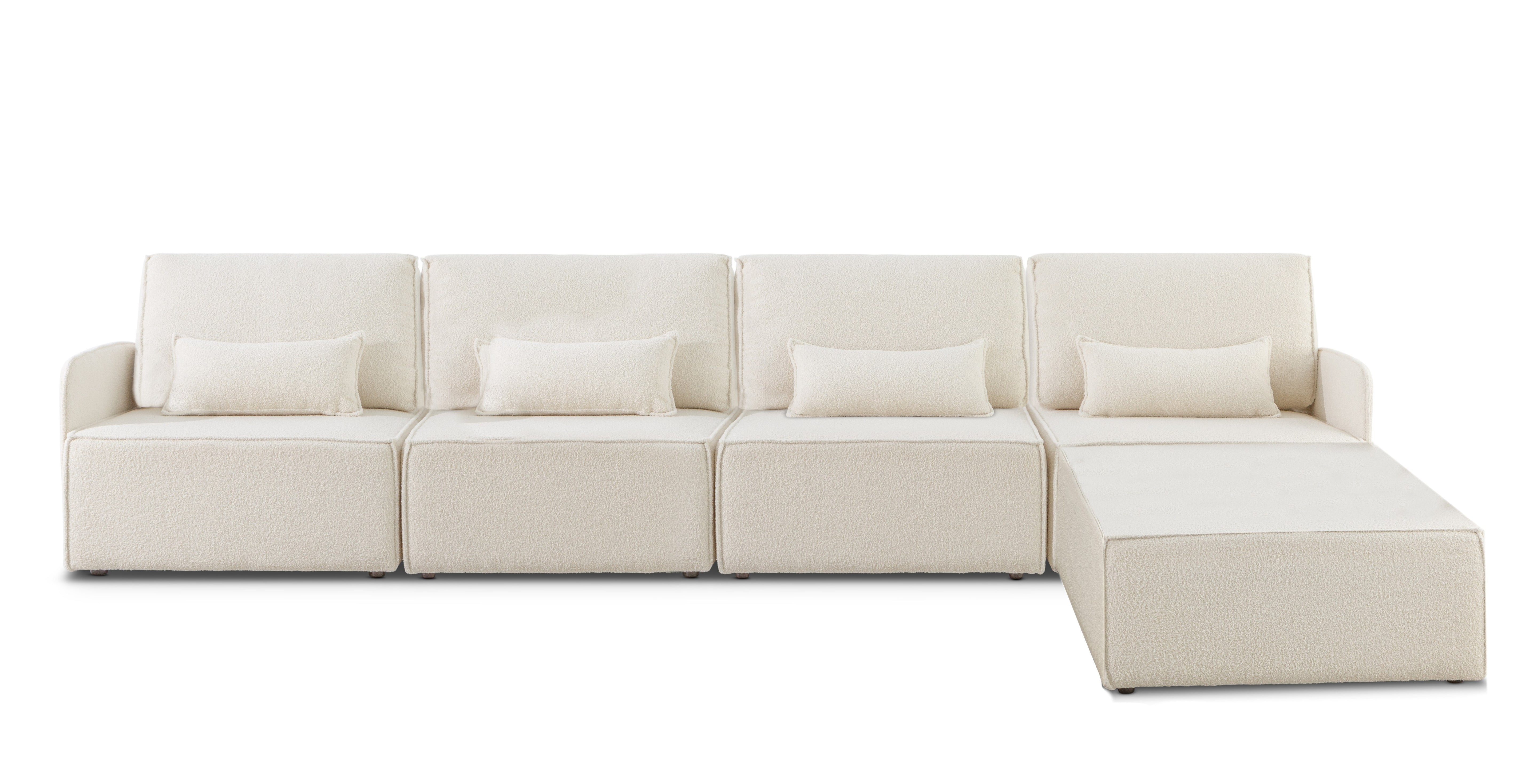 Sofa modular Lea 4 plazas Snow