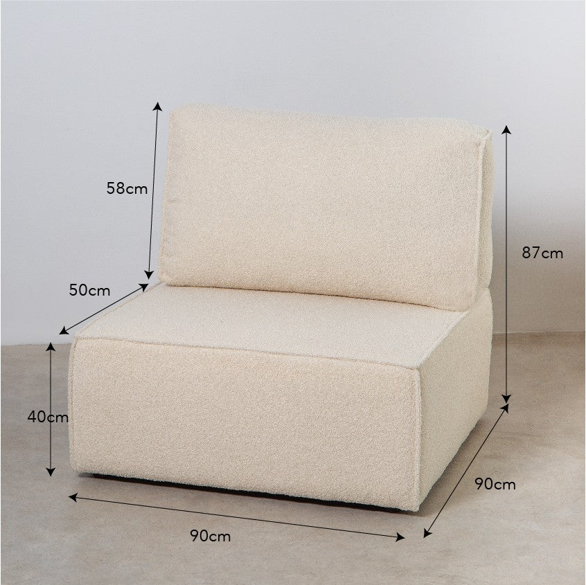 Sofa modular Lea 4 plazas Snow