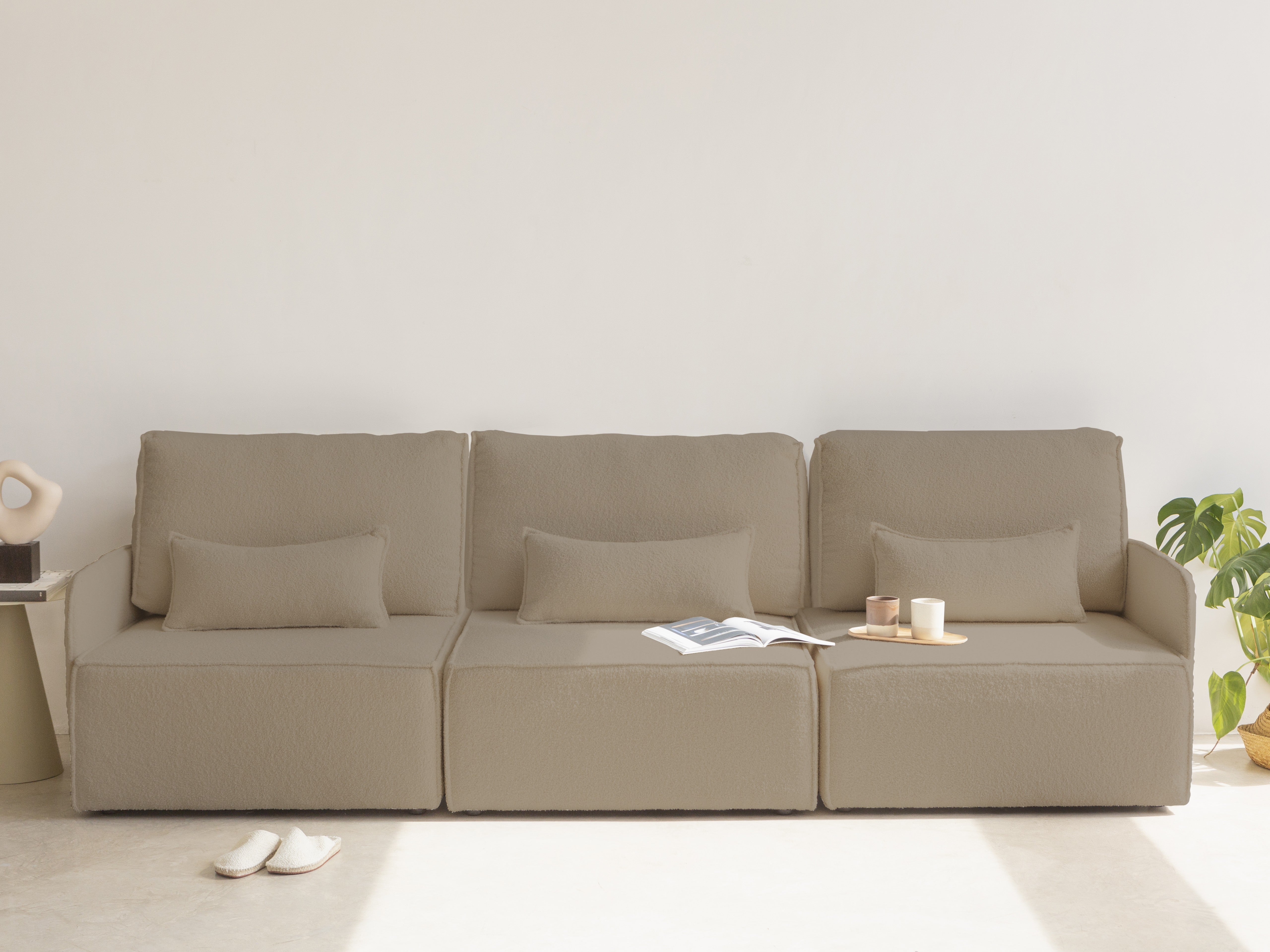 Sofa Modular Lea 2 plazas Chaiselongue Stone