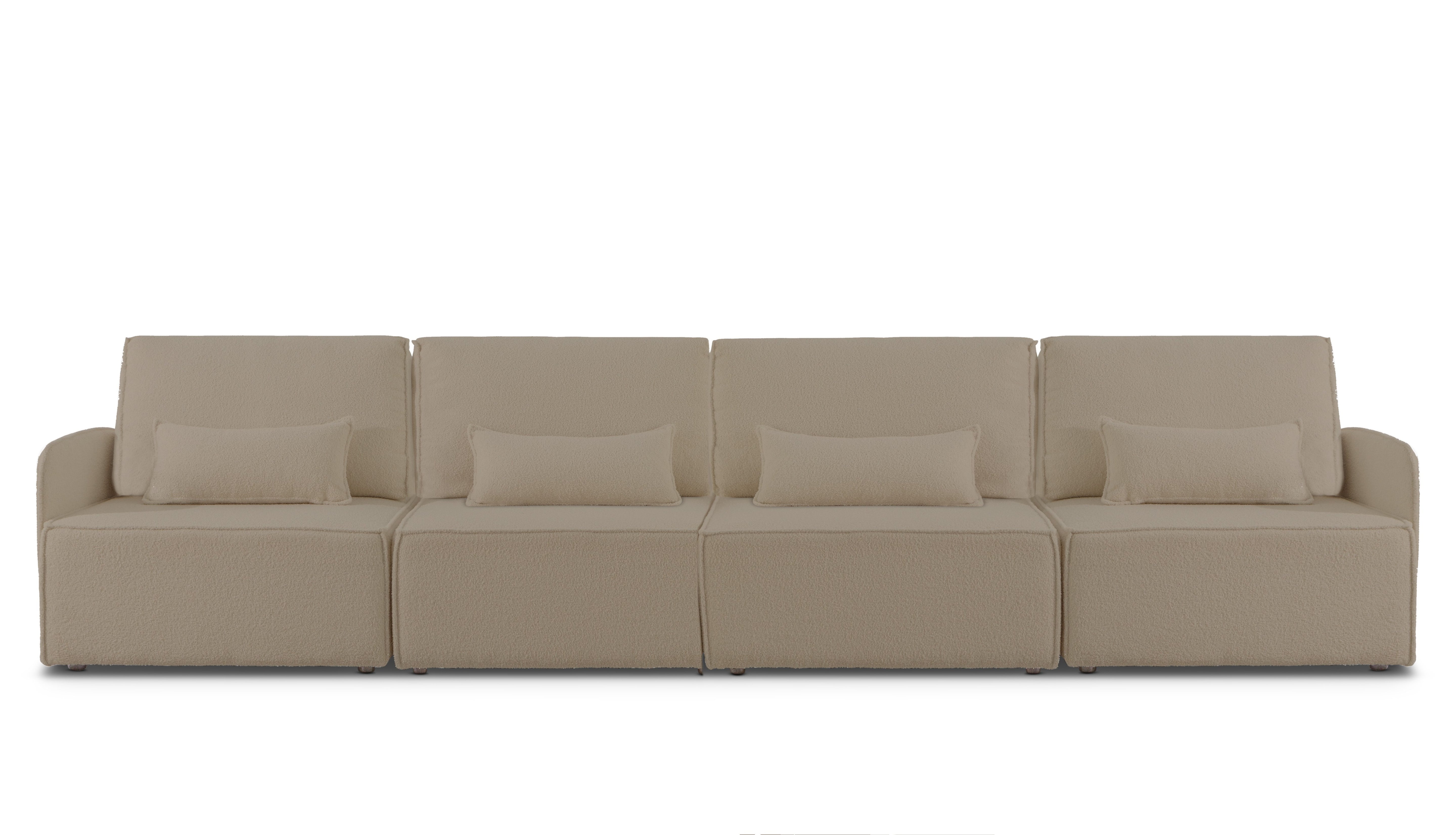 Sofa Modular Lea 4 plazas Chaiselongue Stone