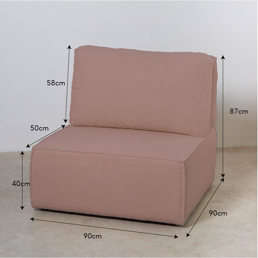 Sofa modular Lea 4 plazas Soft Pink