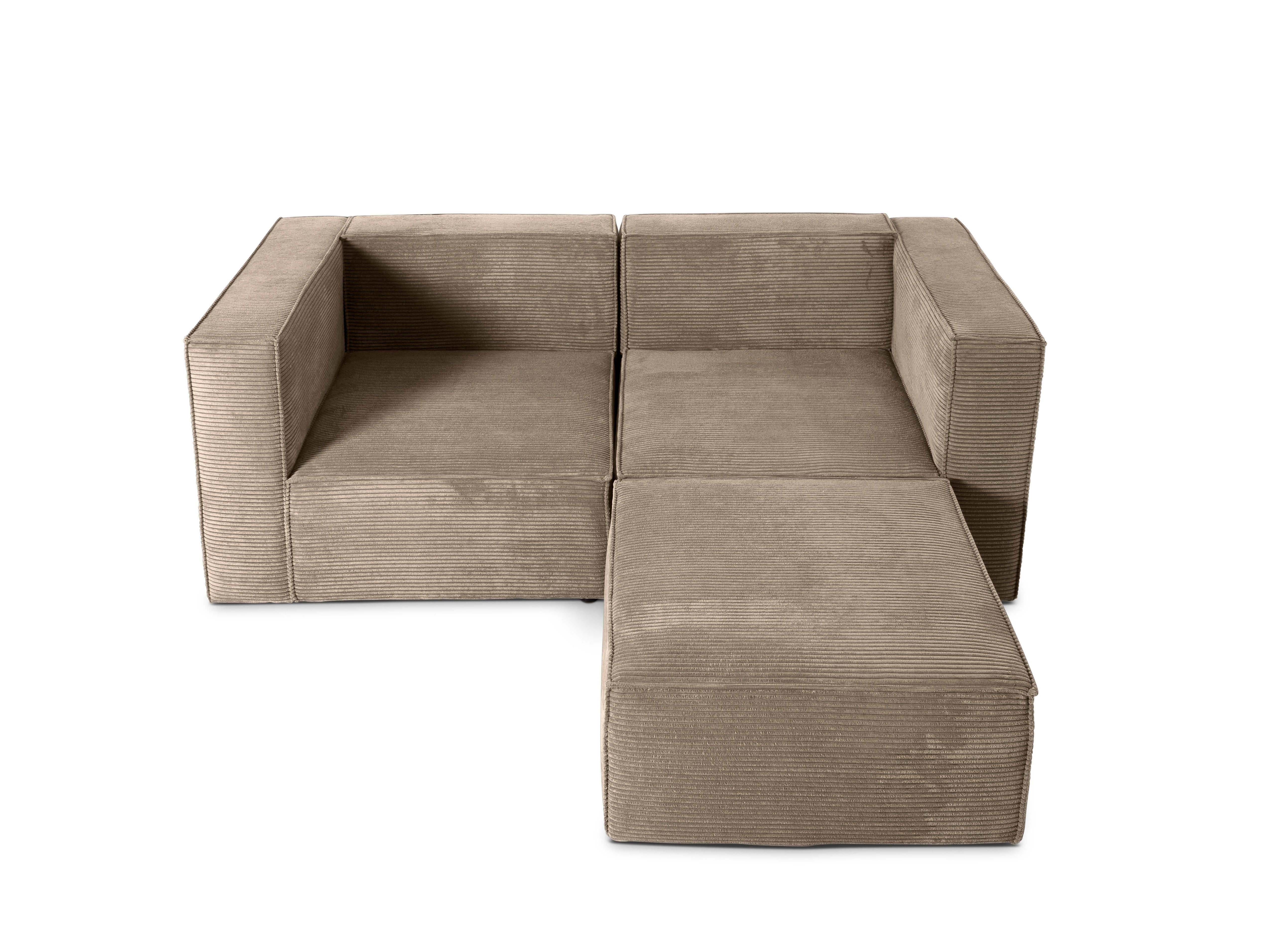 Sofa Harper 2 plazas Chaiselongue Marron