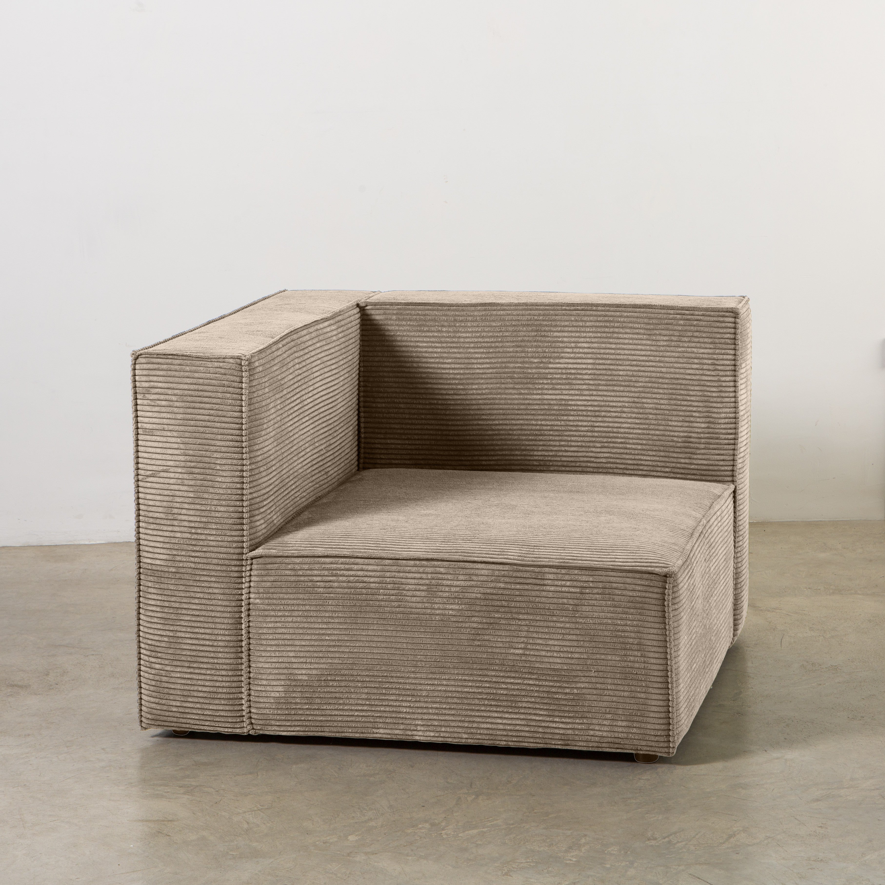 Sofa Harper 2 plazas Chaiselongue Marron