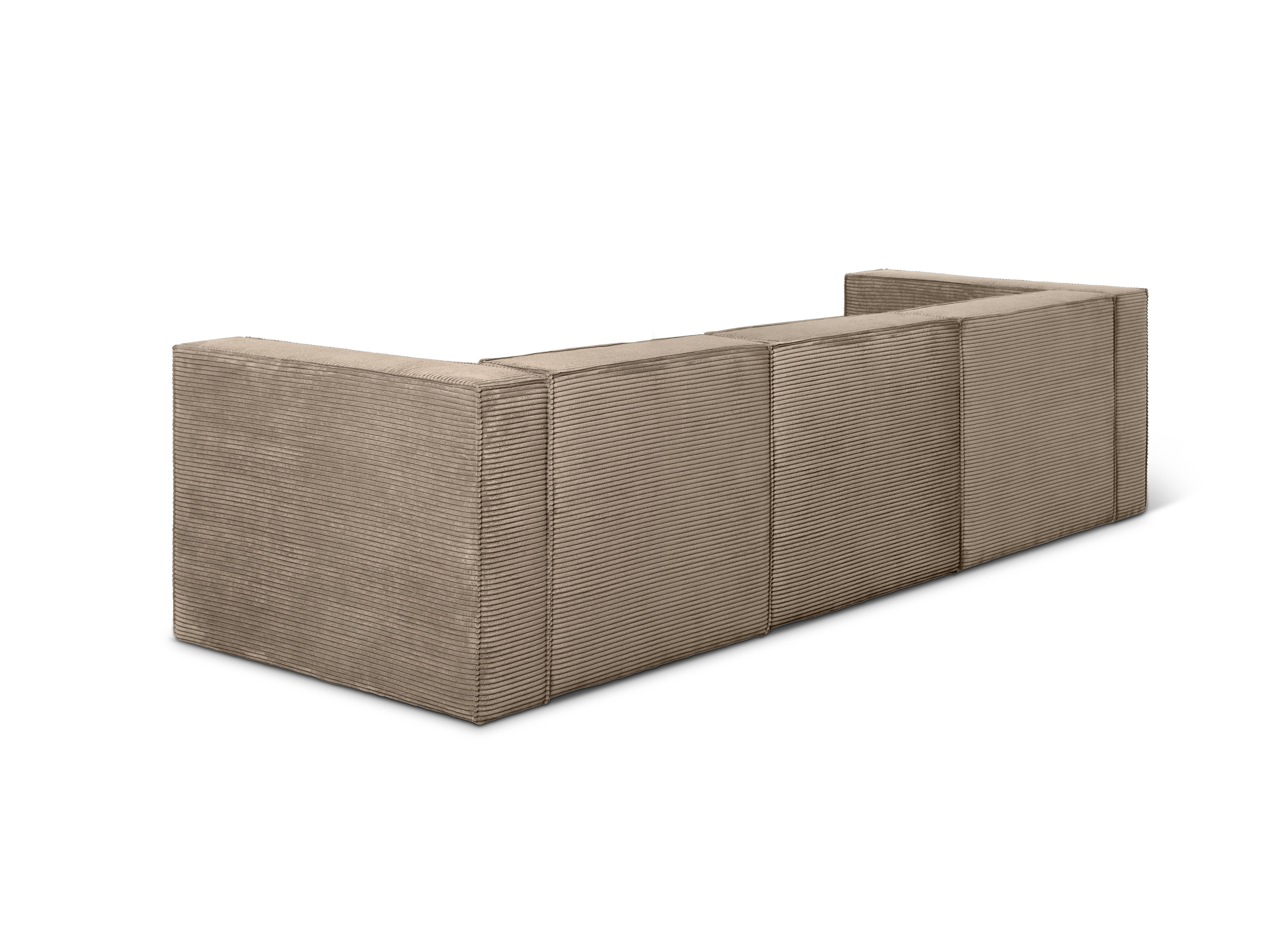 Sofa Harper 2 plazas Chaiselongue Marron