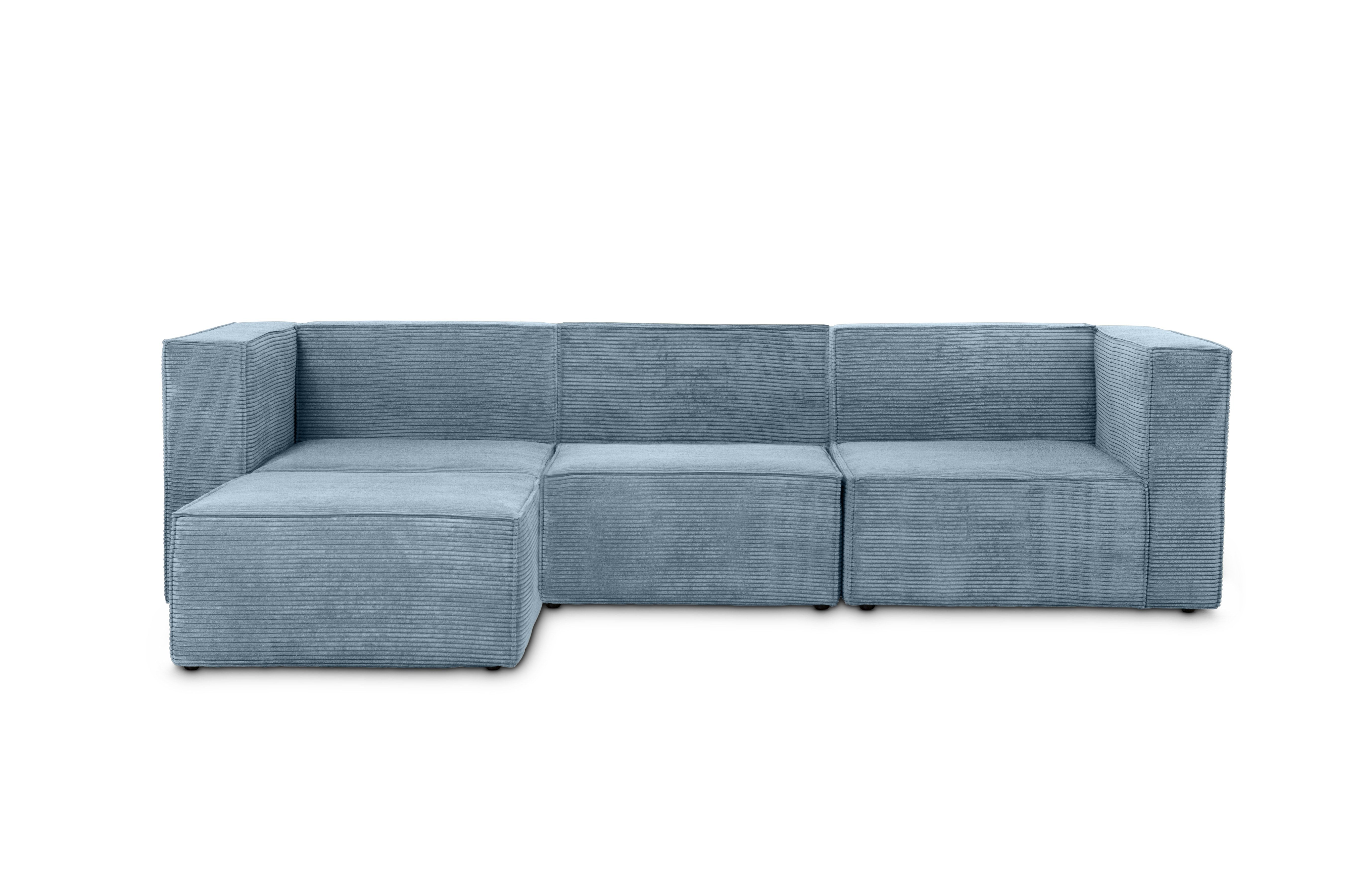 Sofa Harper 3 plazas Chaiselongue Azul