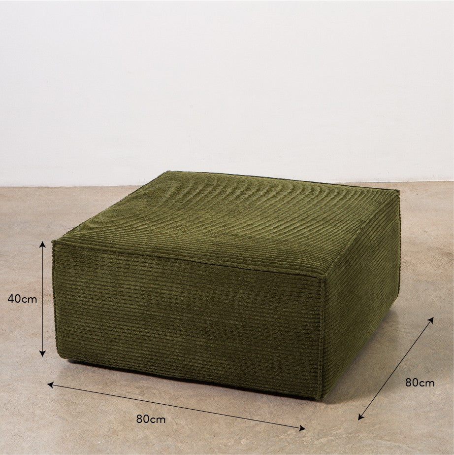 Sofa Harper 3 plazas Chaiselongue Verde