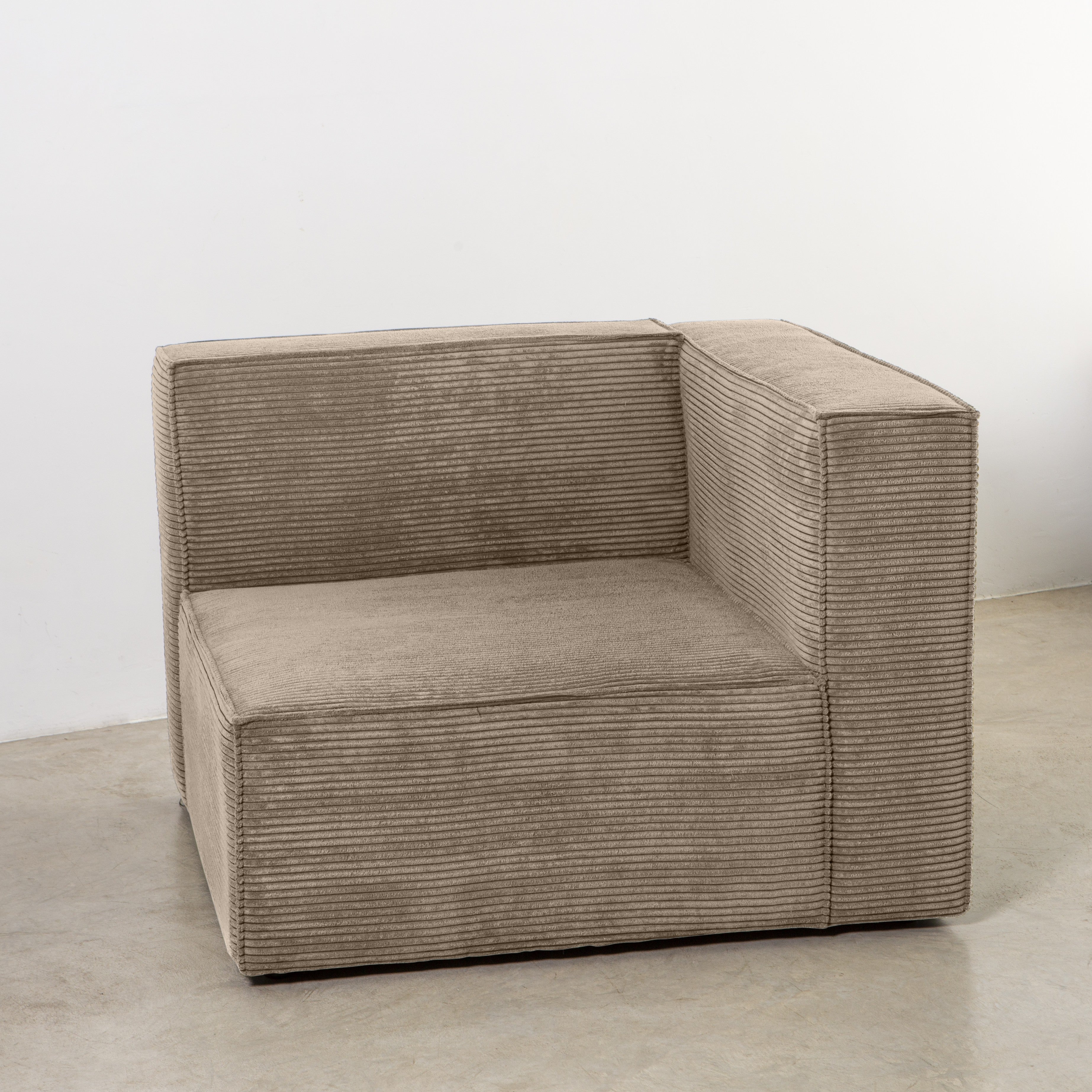 Sofa Harper 4 plazas Chaiselongue Marron