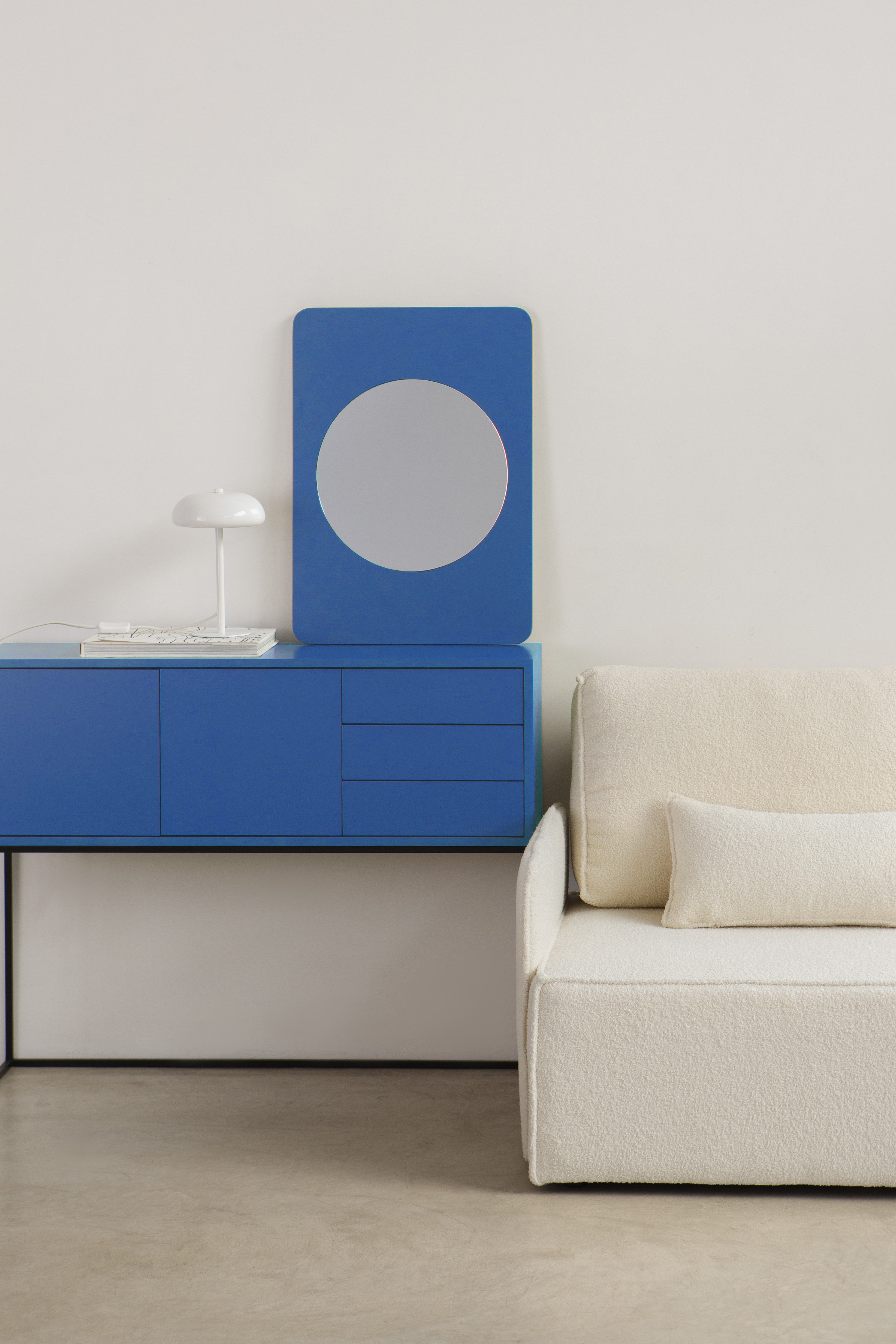 Espejo Milos 70x50 Azul