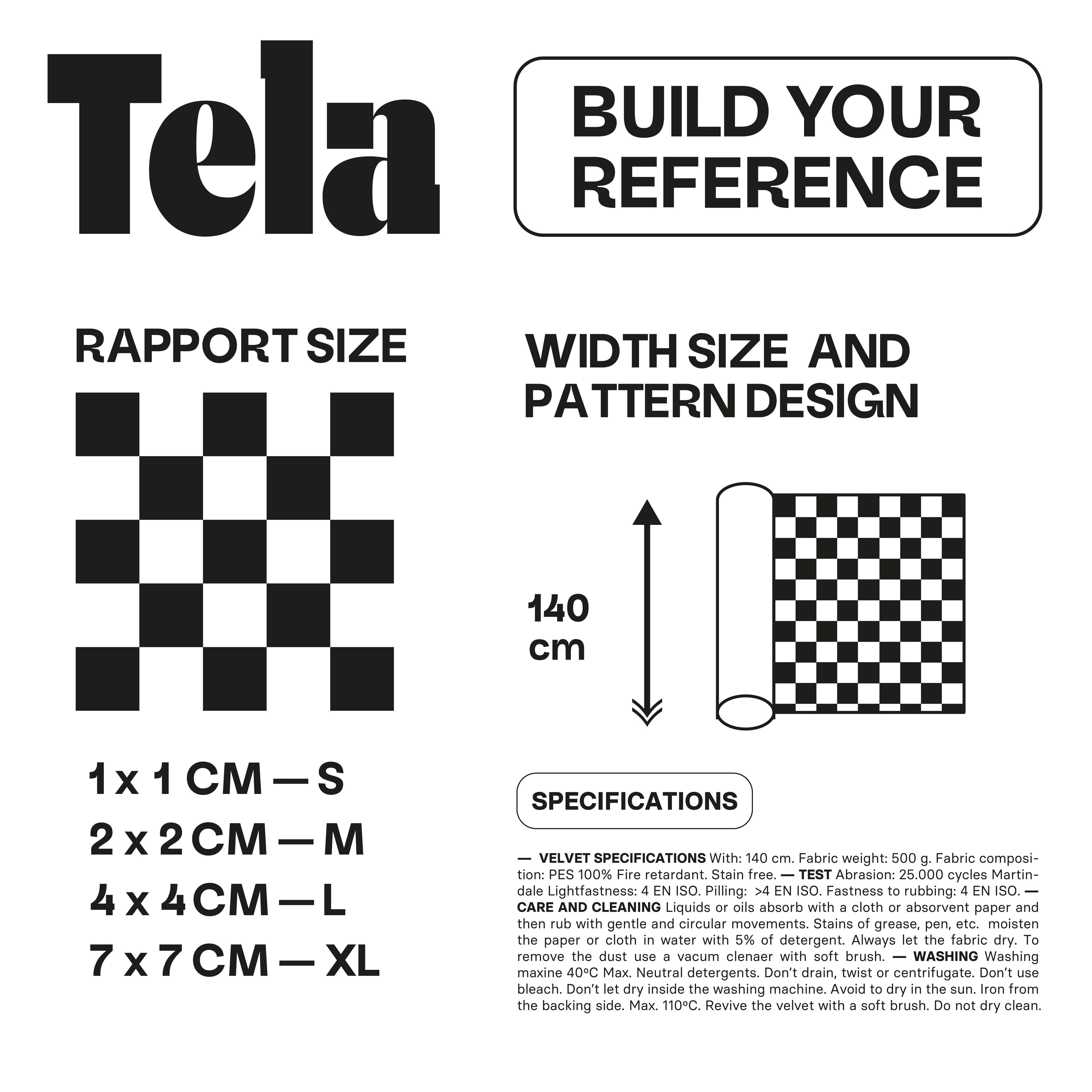 Tela velvet Checkerboard 002