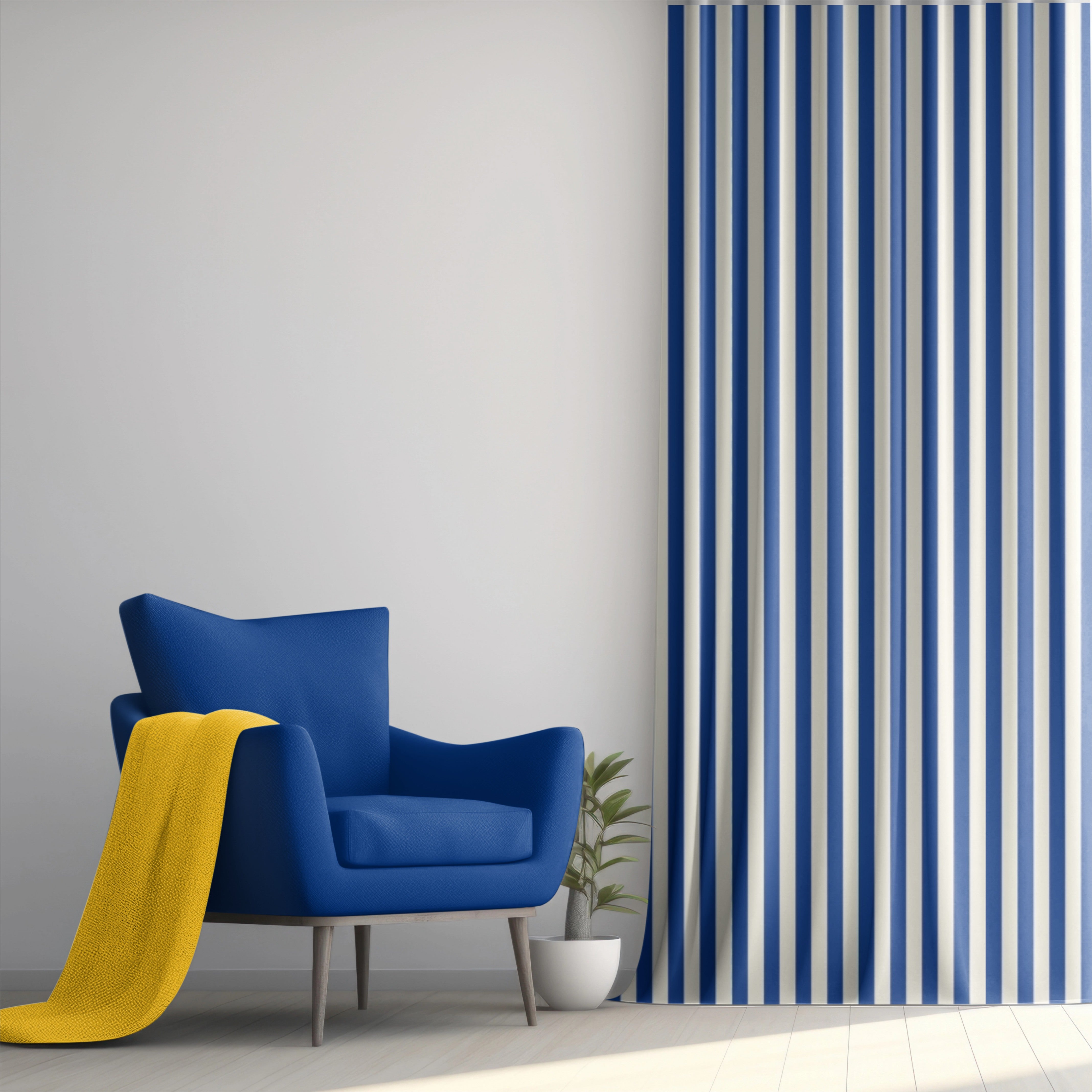 Cortina Marshall Blue Stripes