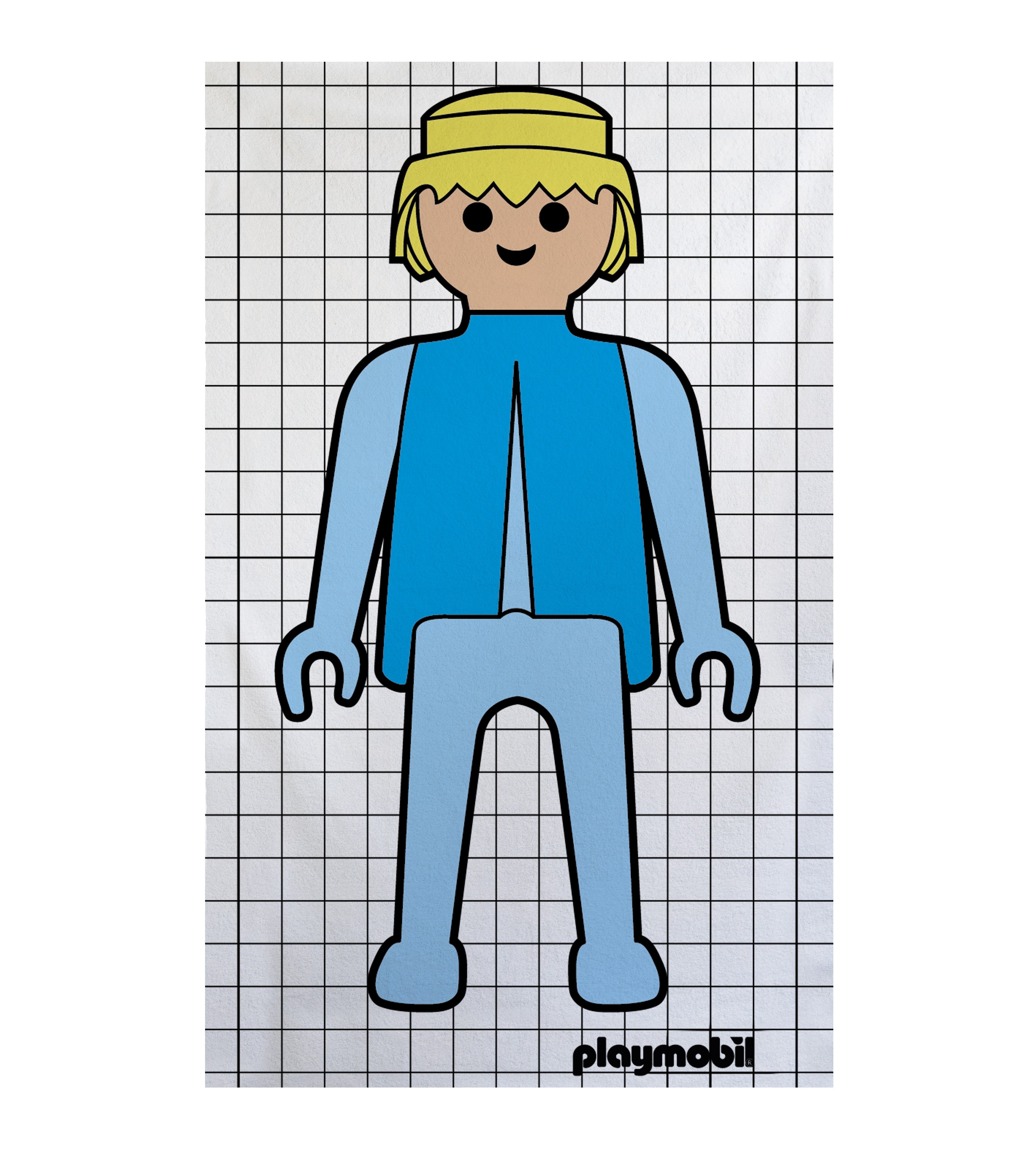 Toalla de playa kids Rizo Plus 75x140 (Playmobil Boy)