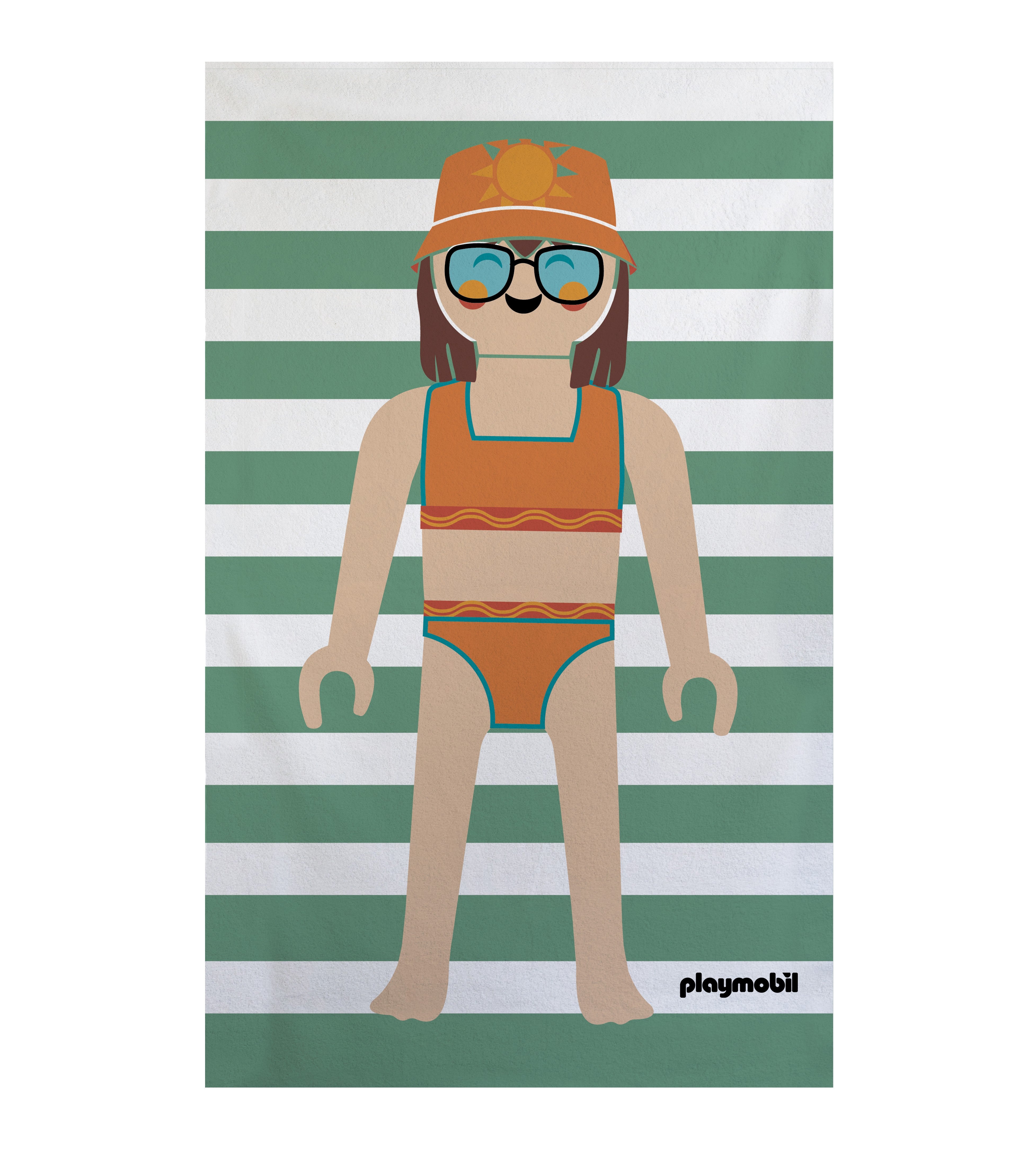 Toalla de playa kids Rizo Plus 75x140 (Summer Girl Playmobil)