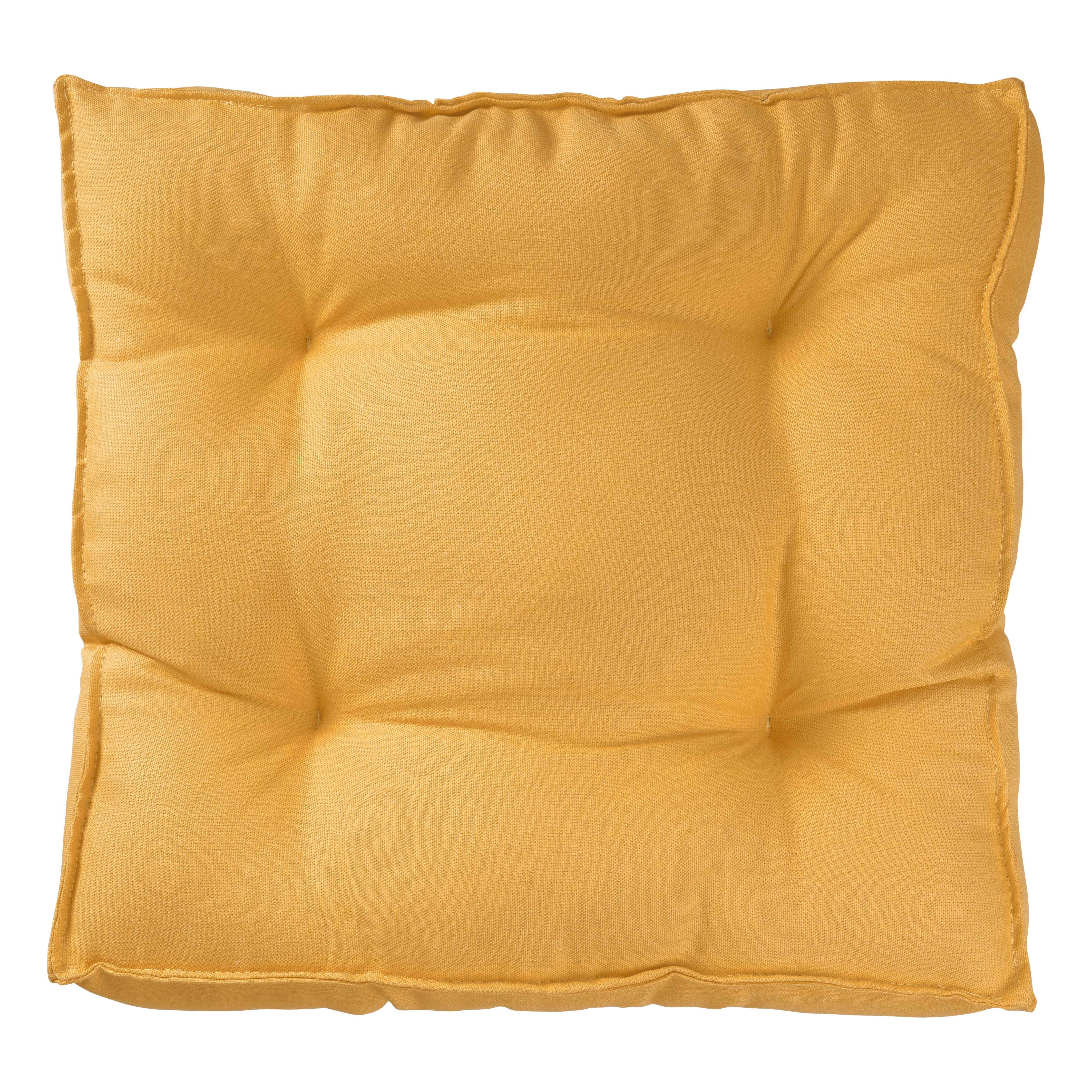 Square Cushion Solid (Yellow)