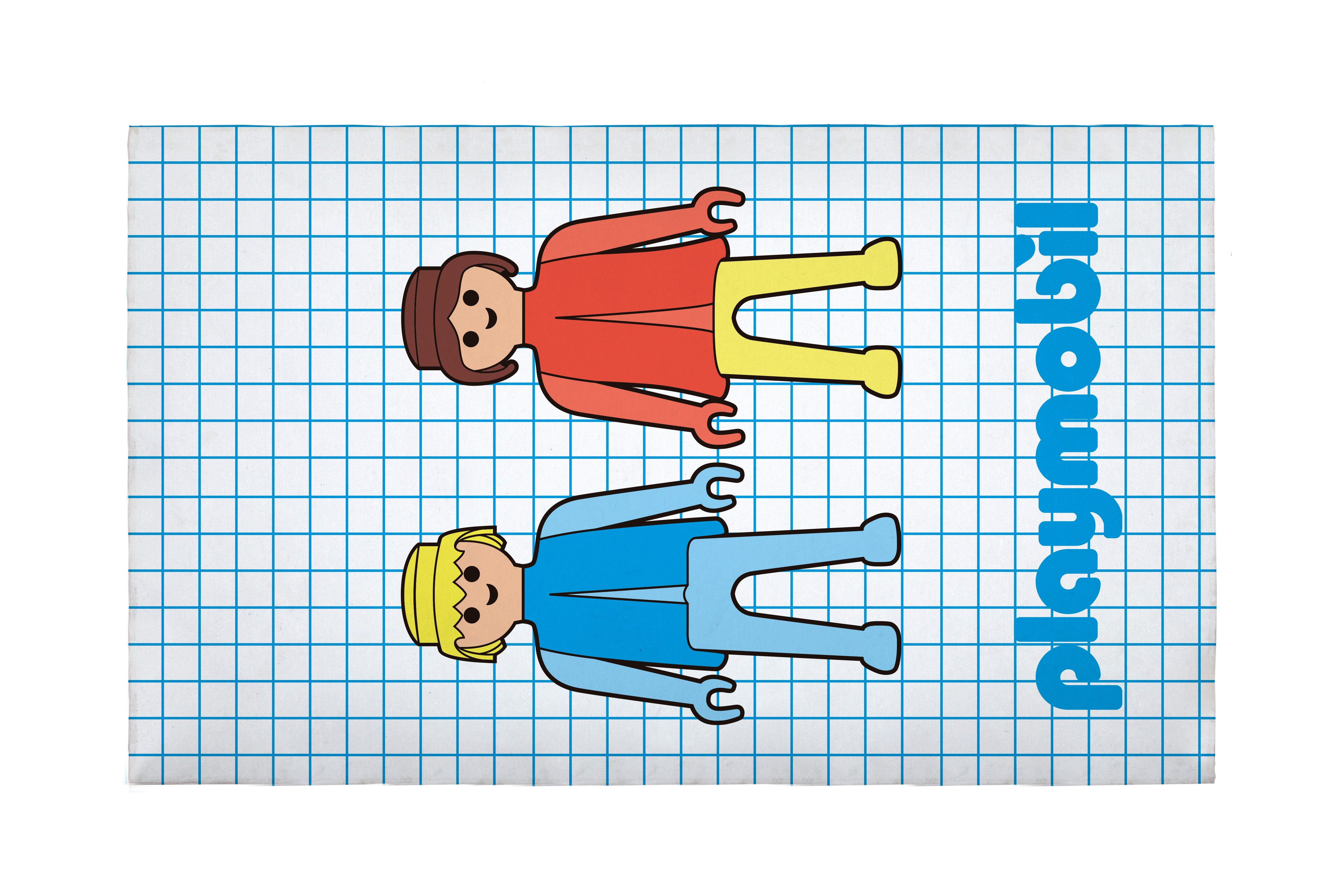 Alfombra Infantil 90X137 (Playmobil Couple)