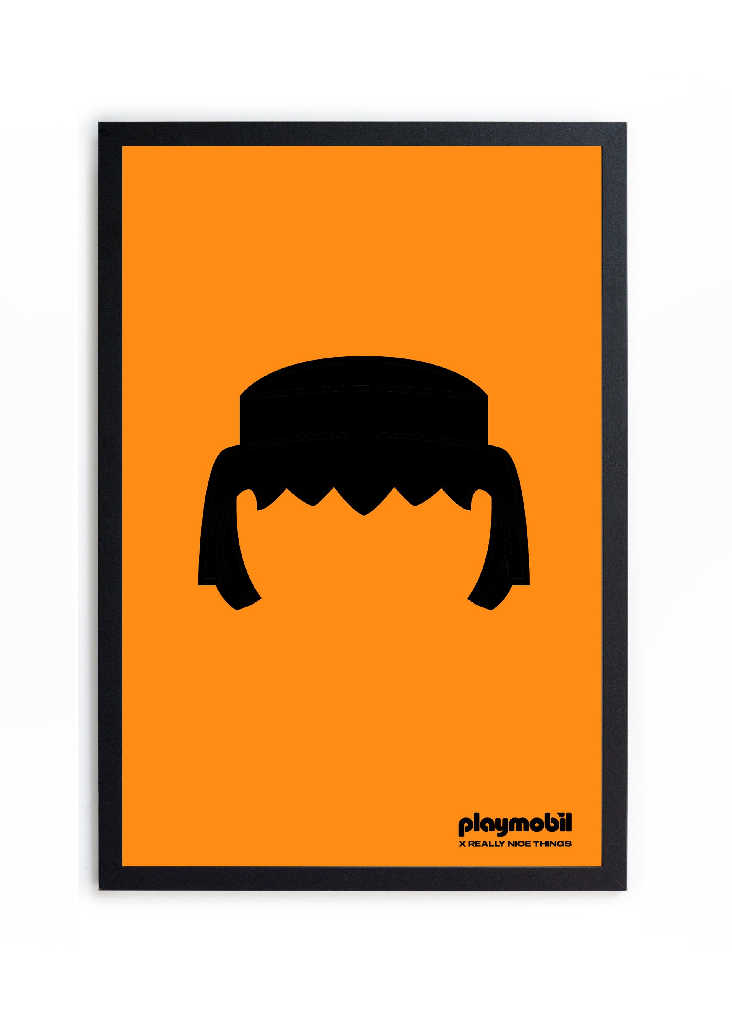 Cuadro Moldura Negra 40x30 (Orange Playmobil)