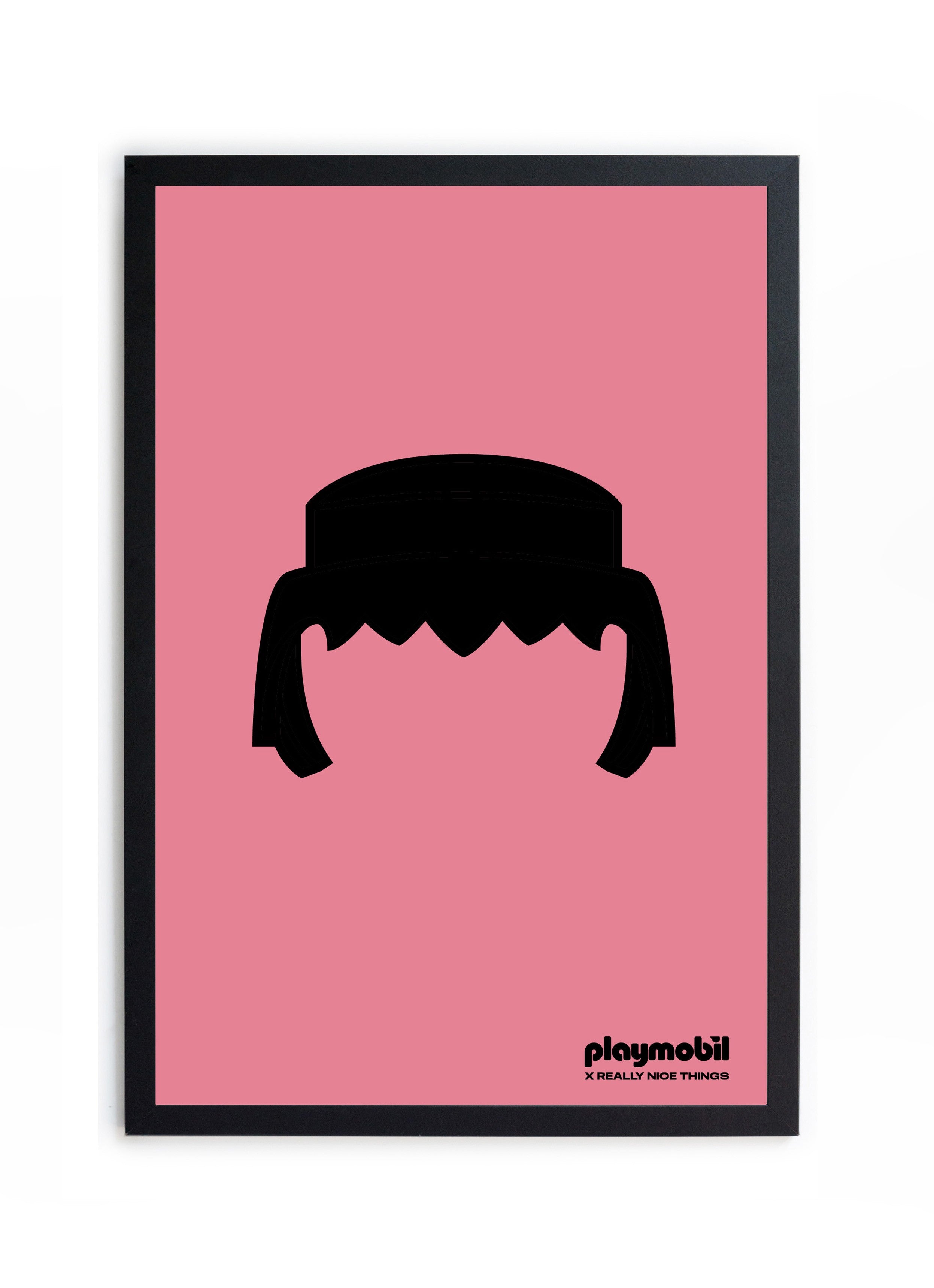 Cuadro Moldura Negra 40x30 (Pink Playmobil)