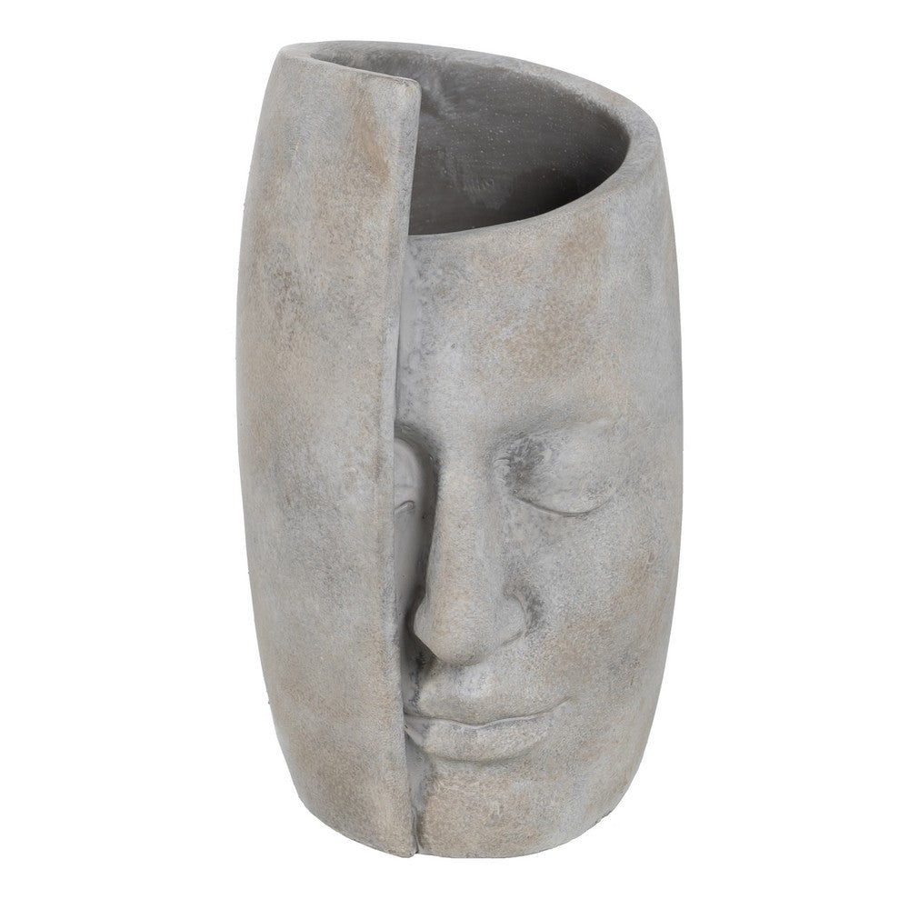 JARRÓN  CERÁMICA VISAGE COLOR CEMENT