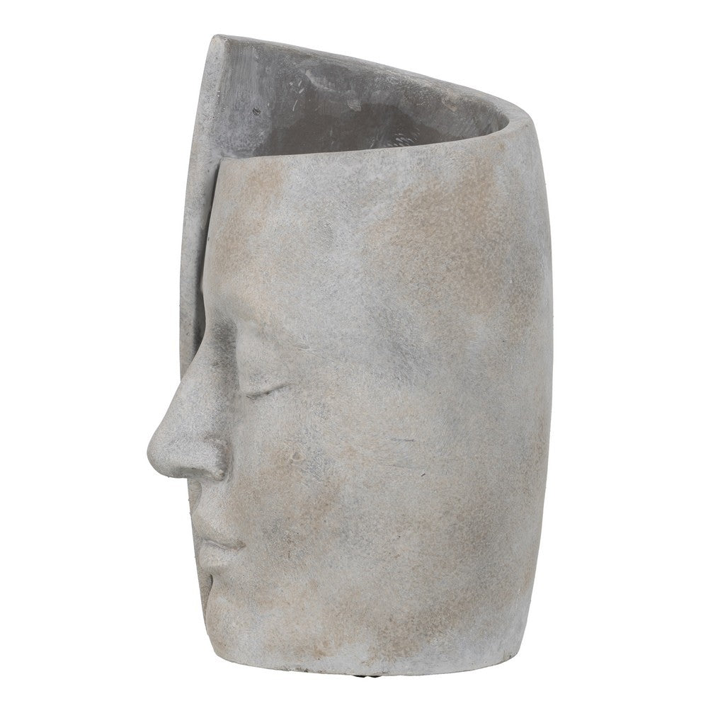 JARRÓN  CERÁMICA VISAGE COLOR CEMENT