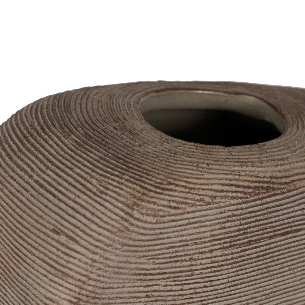 JARRÓN ORGANIC CORD GREY